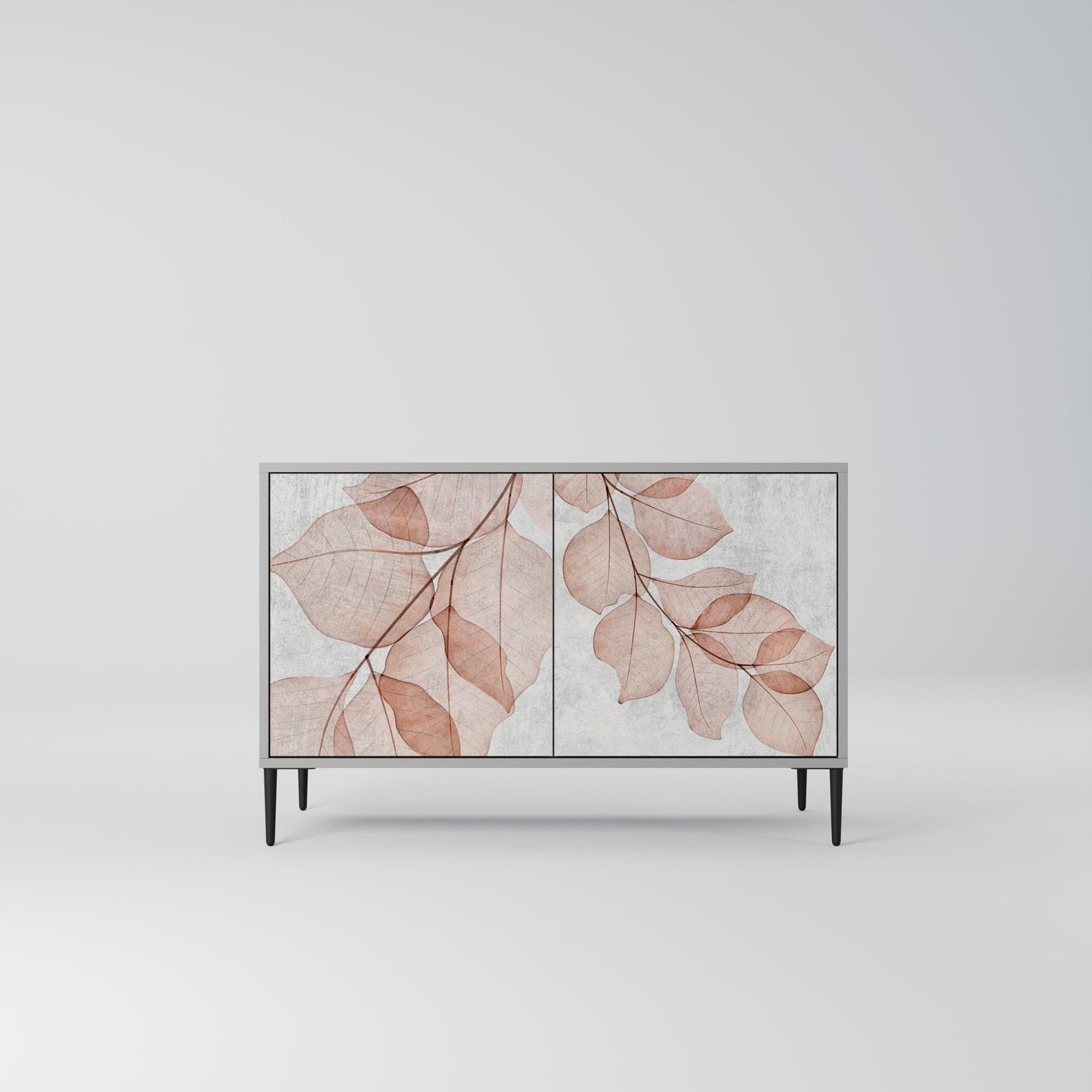 Credenza AUTUMN FRAGILITÀ a 2 ante in finitura grigia