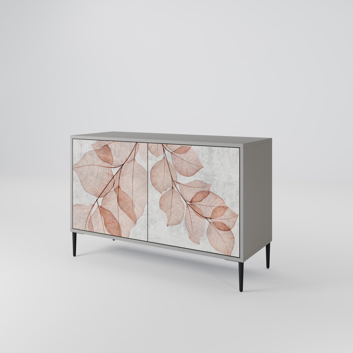 Credenza AUTUMN FRAGILITÀ a 2 ante in finitura grigia