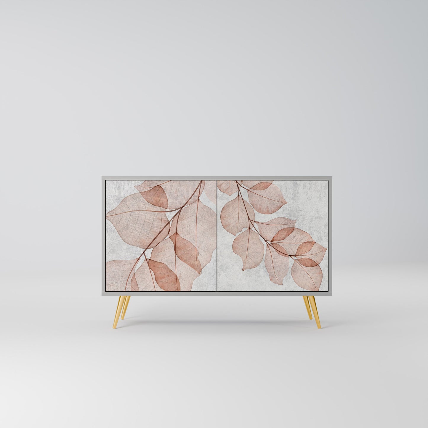 Credenza AUTUMN FRAGILITÀ a 2 ante in finitura grigia