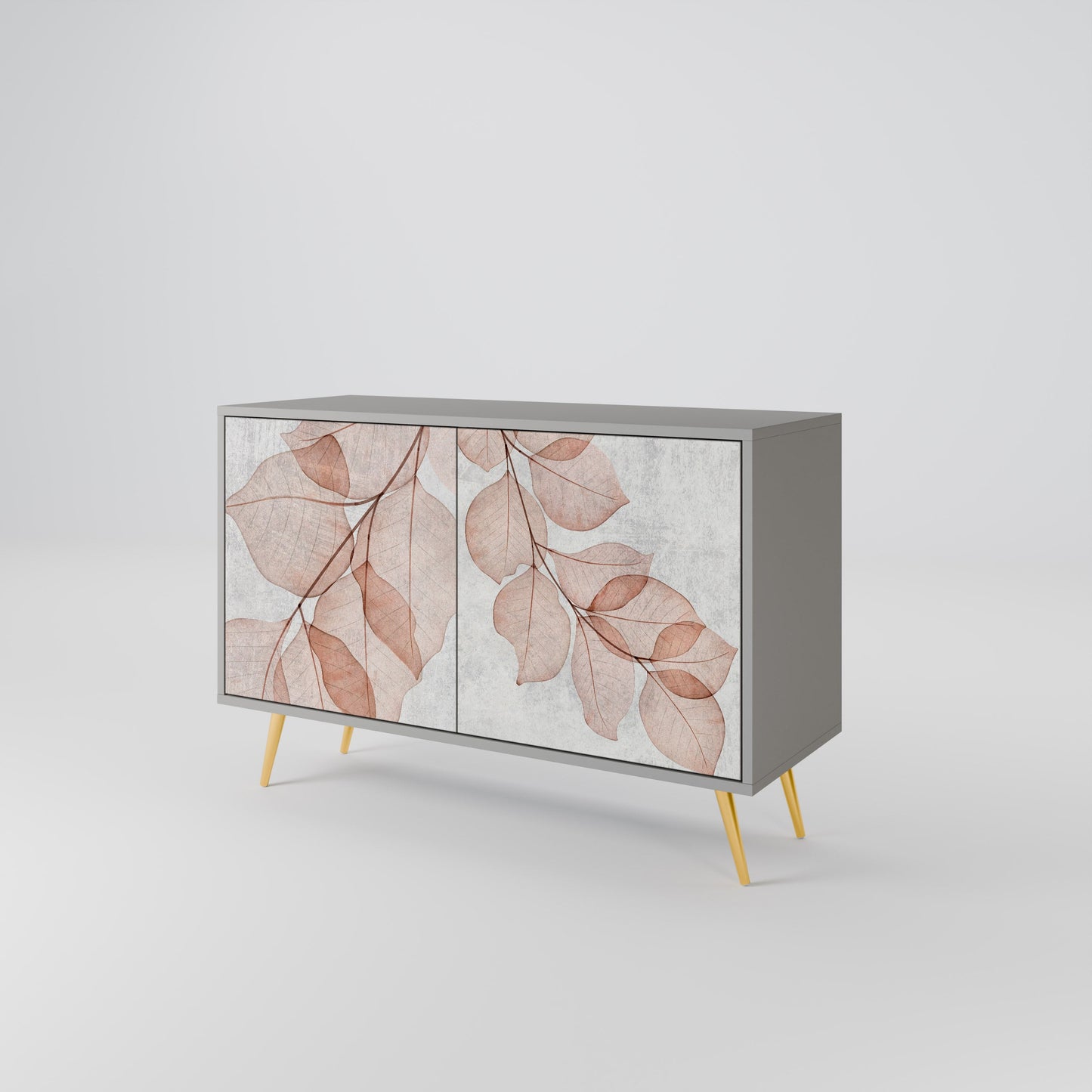 Credenza AUTUMN FRAGILITÀ a 2 ante in finitura grigia