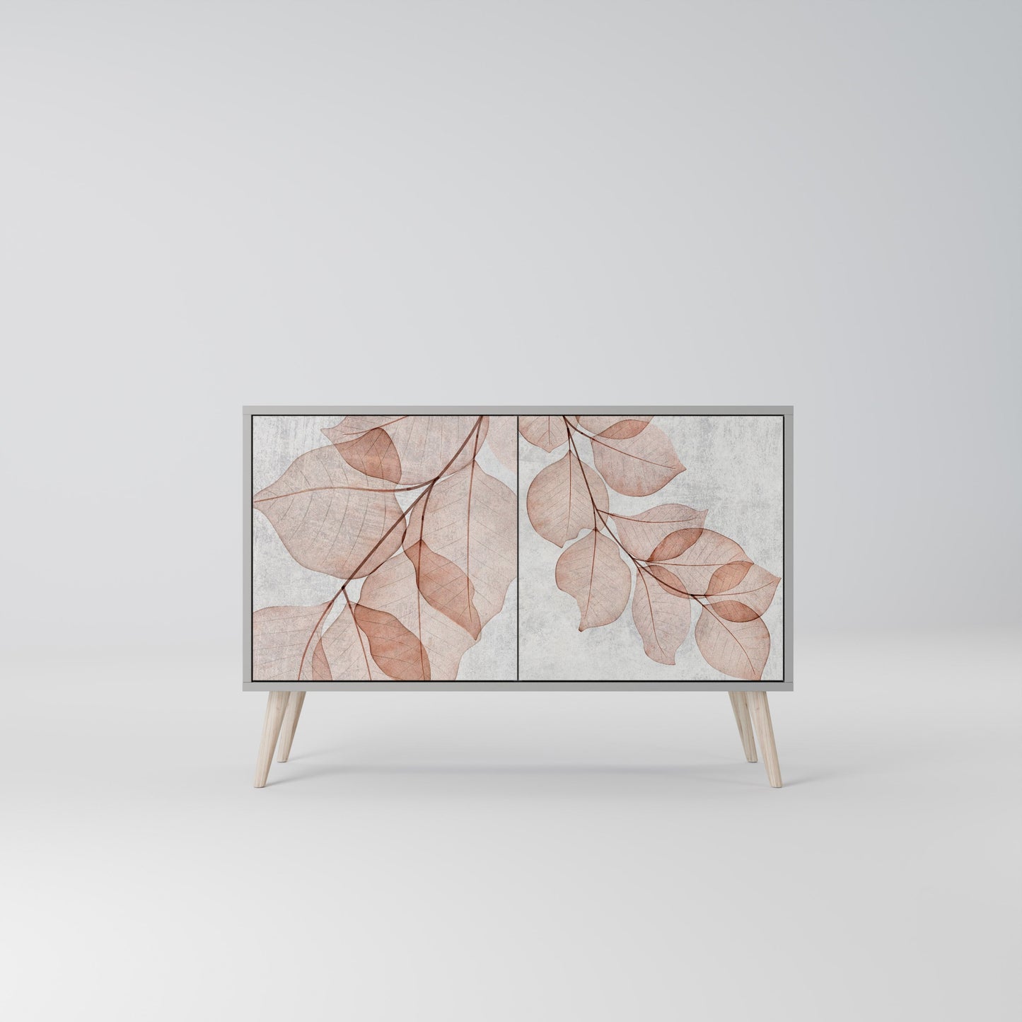Credenza AUTUMN FRAGILITÀ a 2 ante in finitura grigia