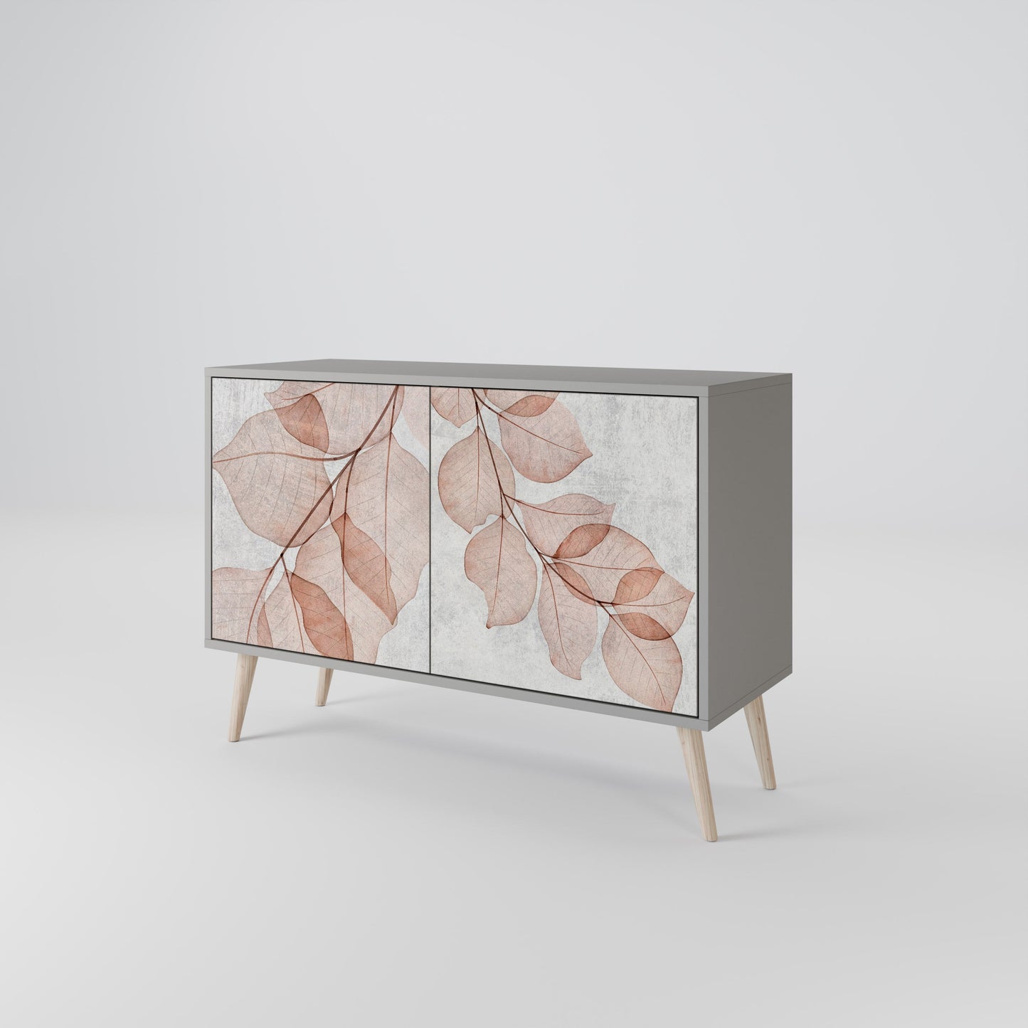 Credenza AUTUMN FRAGILITÀ a 2 ante in finitura grigia