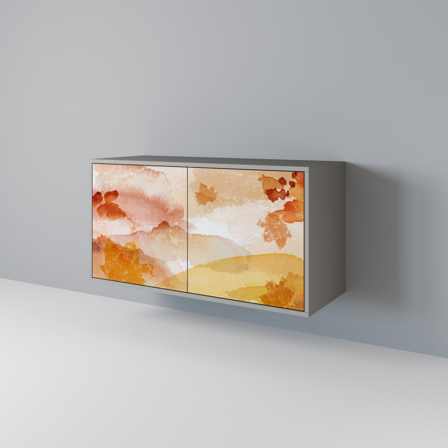 TRACES OF AUTUMN 2-Door Sideboard in Grey Finish