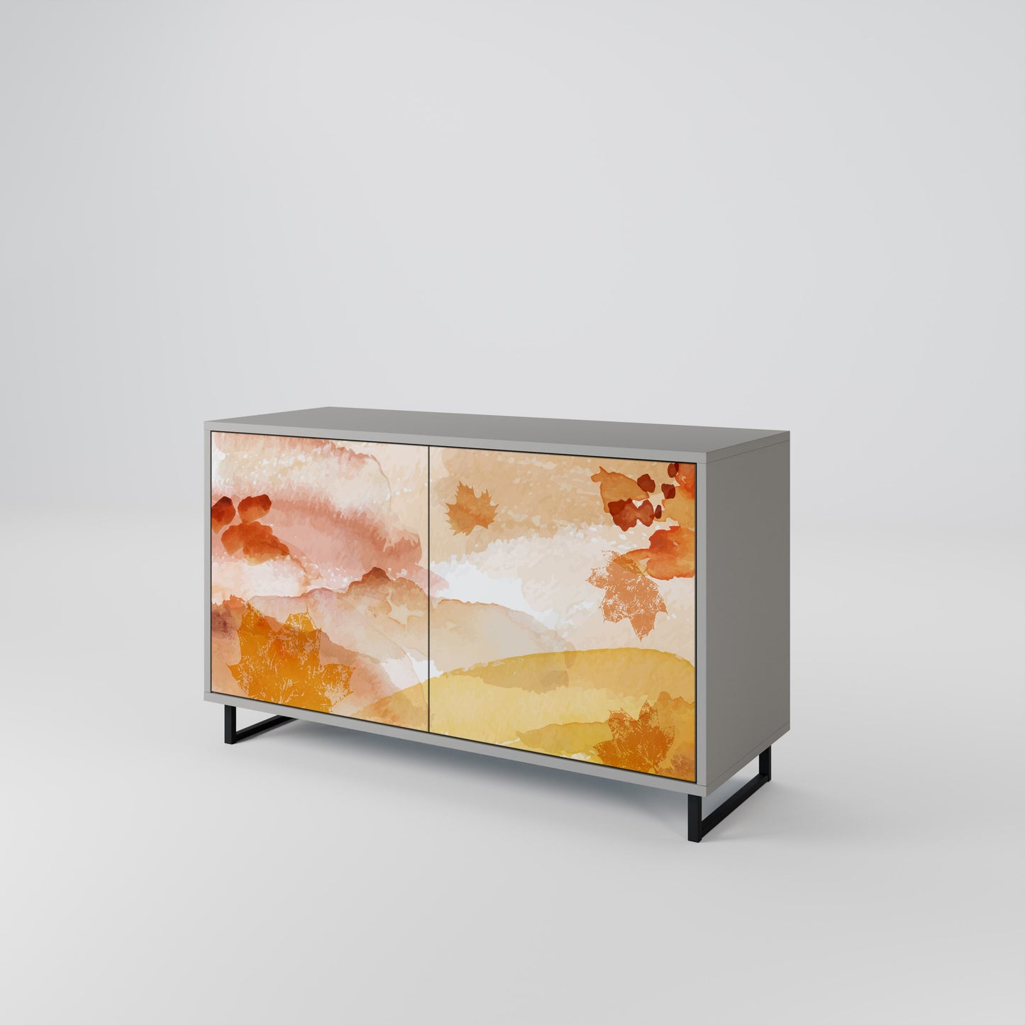 TRACES OF AUTUMN 2-Door Sideboard in Grey Finish