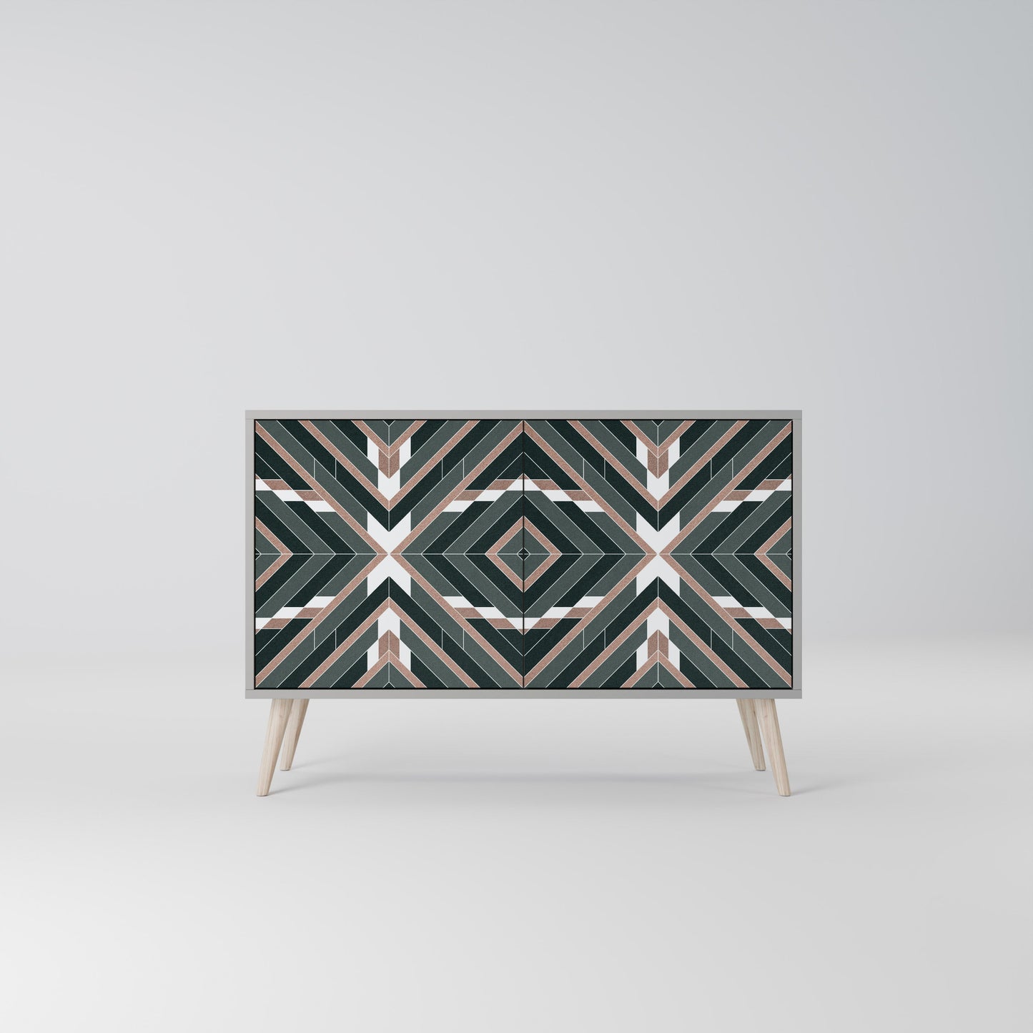 Credenza DIMENSION DELIGHTS a 2 ante in finitura grigia