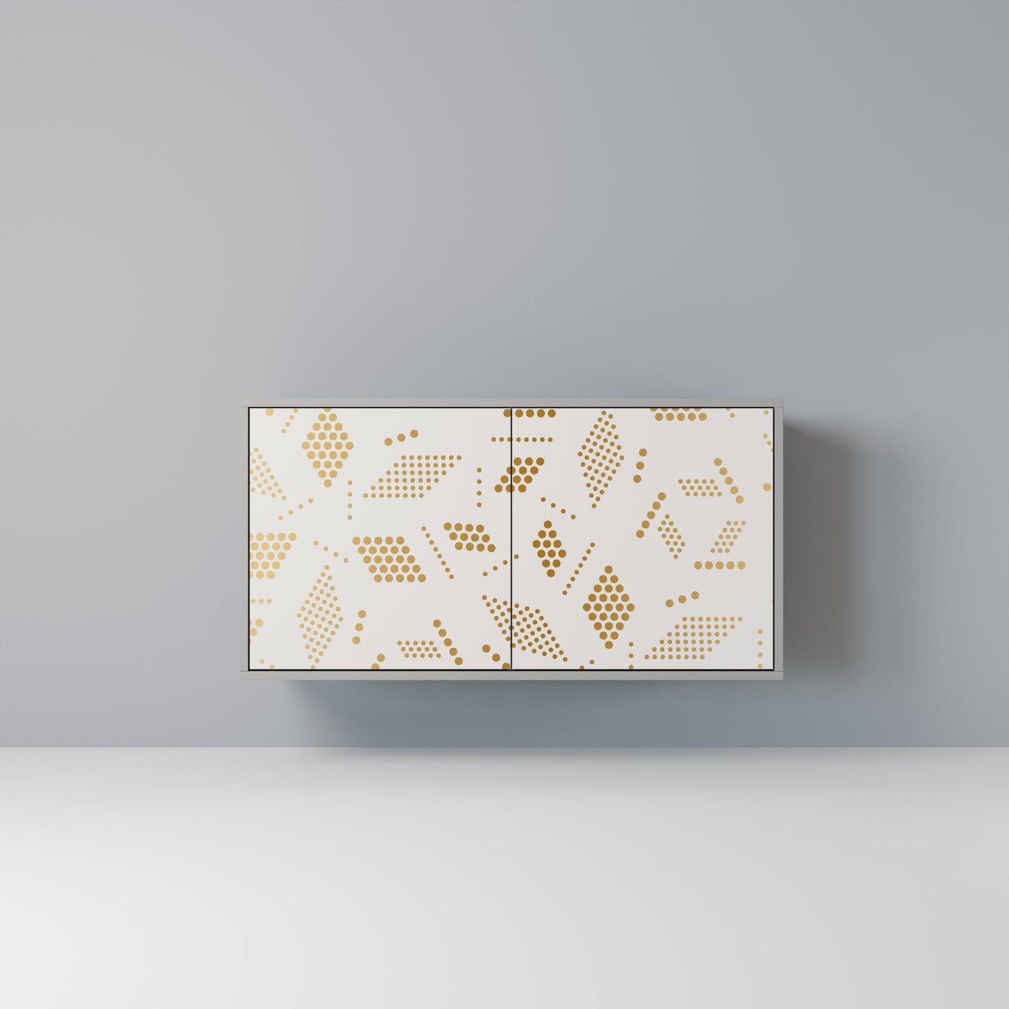 Credenza a 2 ante SPOTTED DAZE in finitura grigia
