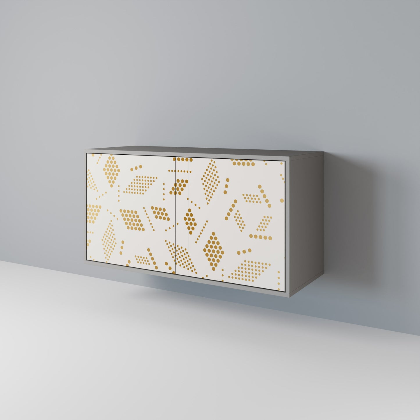 Credenza a 2 ante SPOTTED DAZE in finitura grigia
