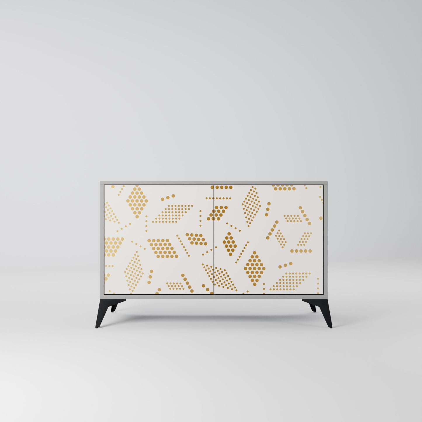 Credenza a 2 ante SPOTTED DAZE in finitura grigia