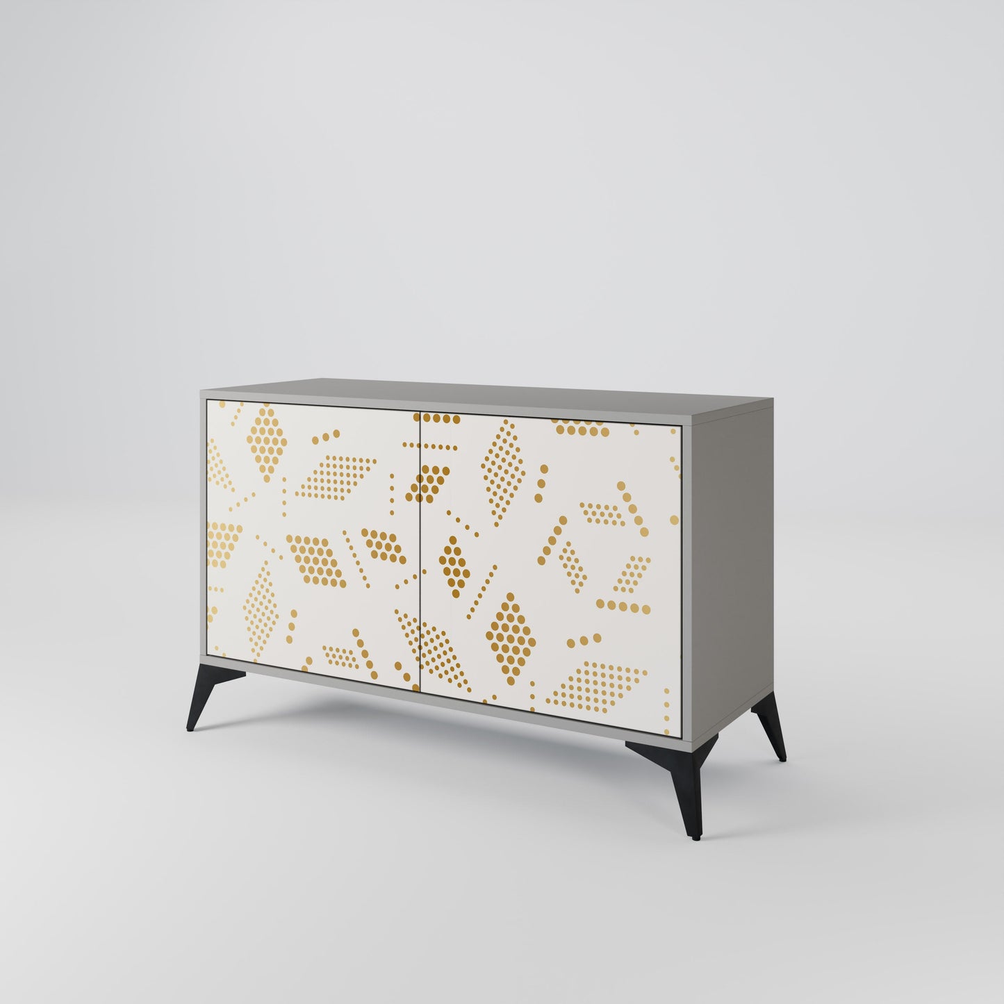 Credenza a 2 ante SPOTTED DAZE in finitura grigia