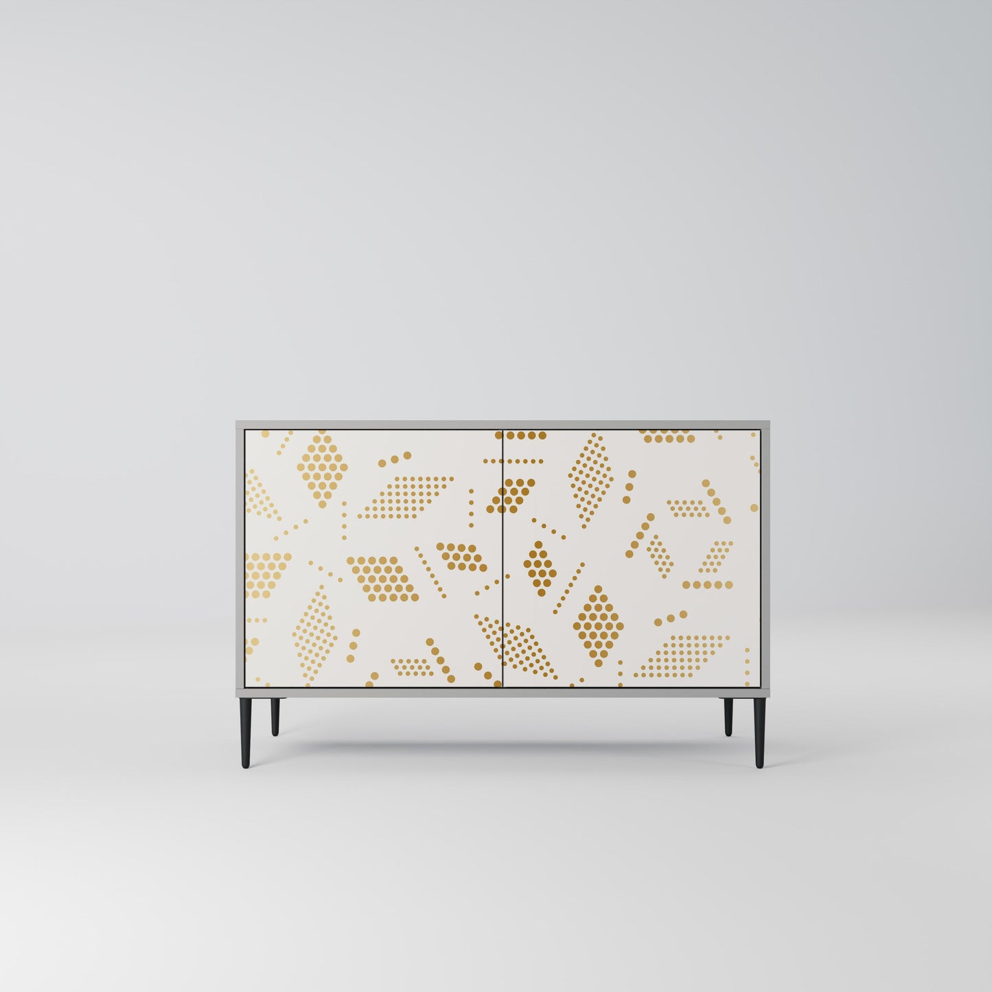 Credenza a 2 ante SPOTTED DAZE in finitura grigia
