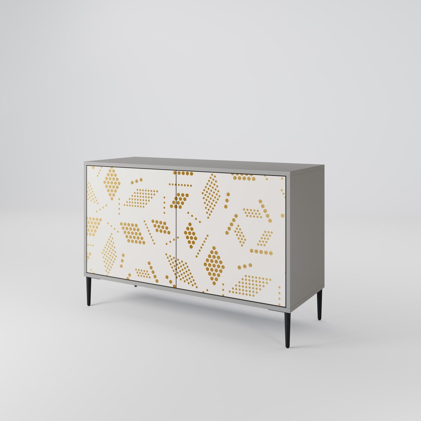 Credenza a 2 ante SPOTTED DAZE in finitura grigia
