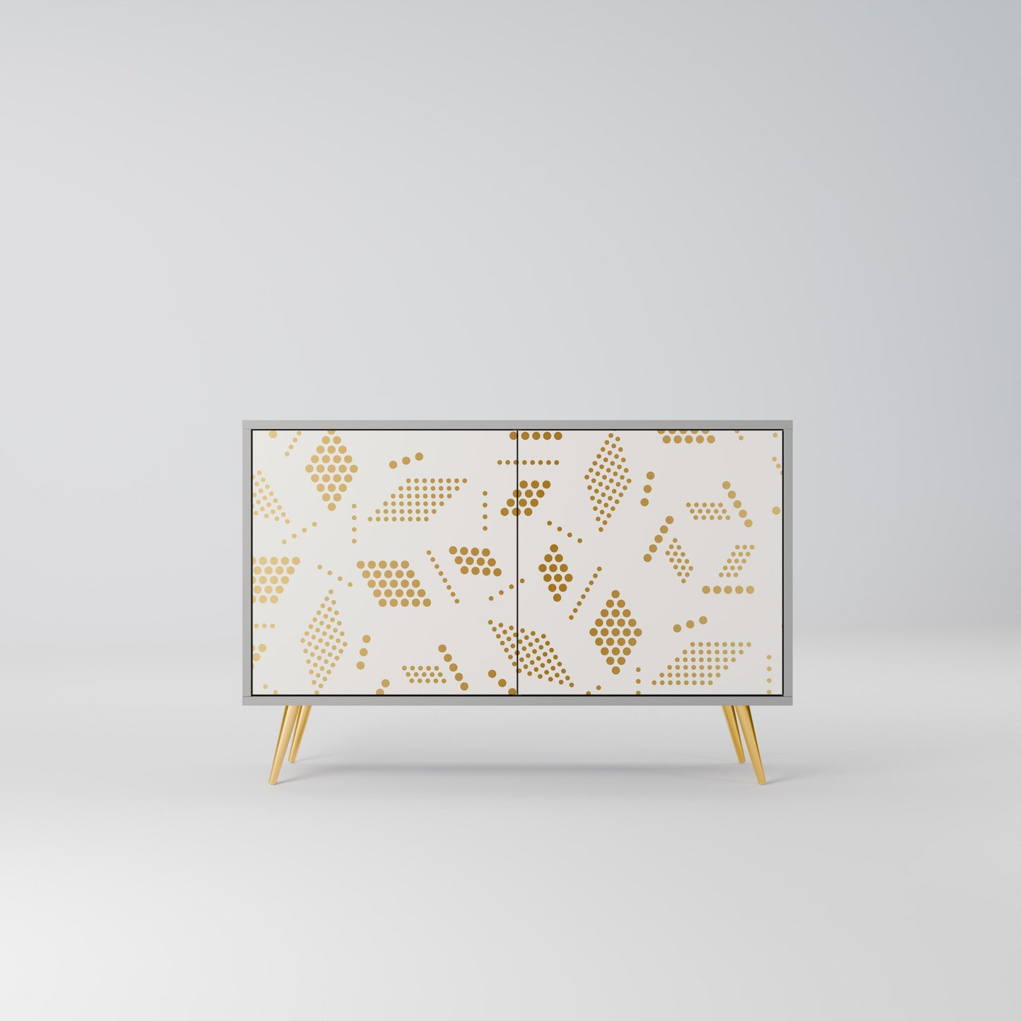 Credenza a 2 ante SPOTTED DAZE in finitura grigia