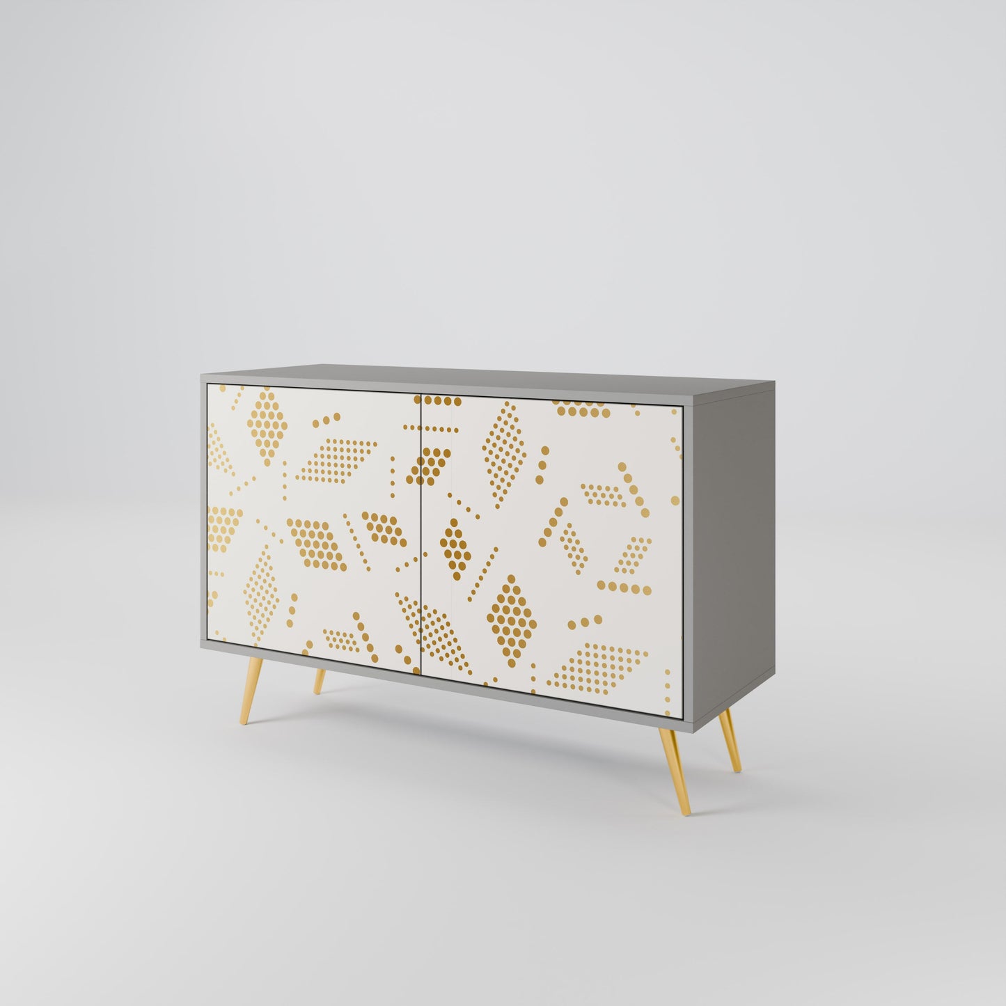 Credenza a 2 ante SPOTTED DAZE in finitura grigia