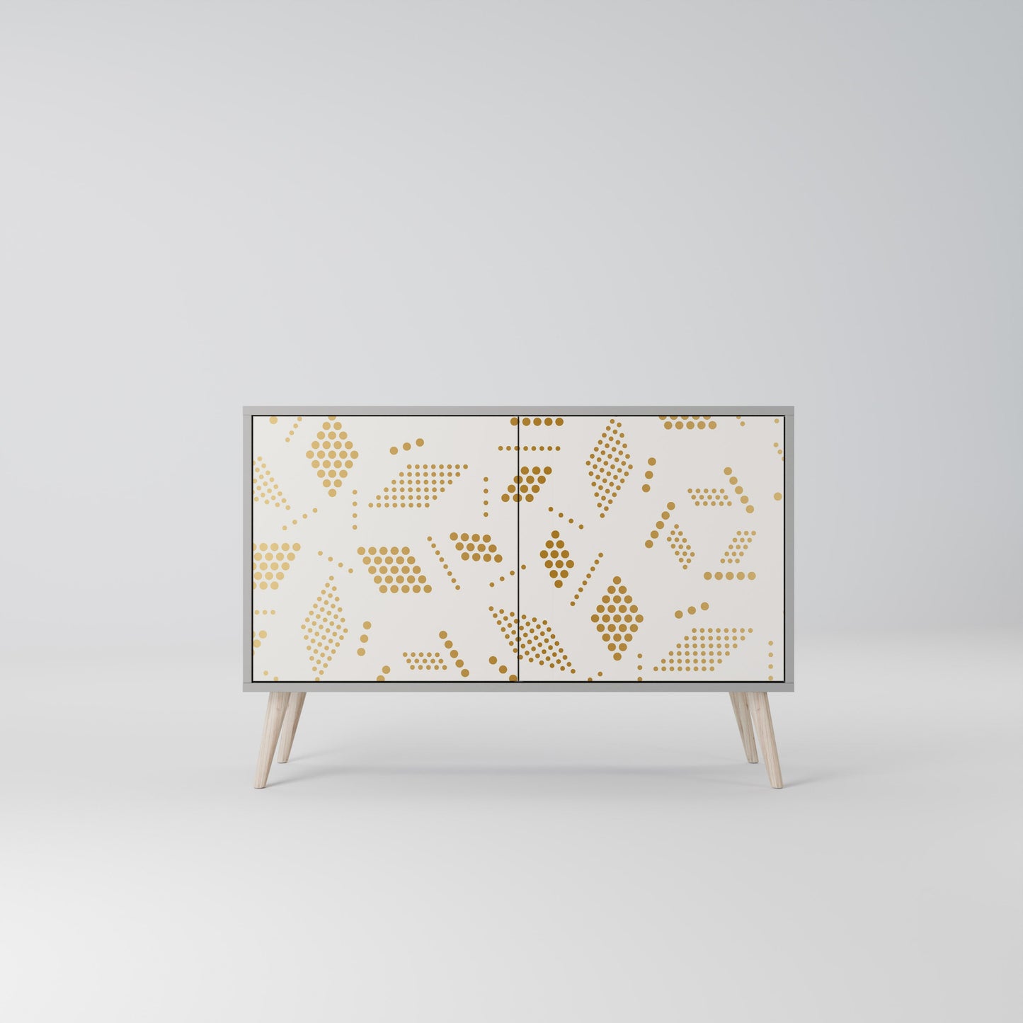 Credenza a 2 ante SPOTTED DAZE in finitura grigia