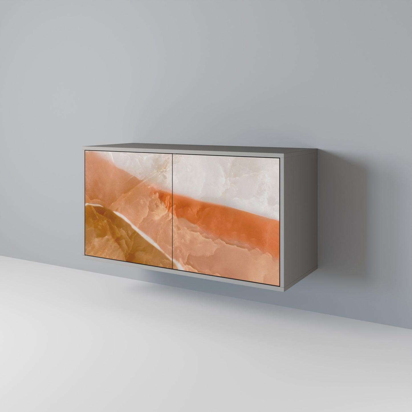 Credenza a 2 ante SANDHILLS SPLENDOUR in finitura grigia