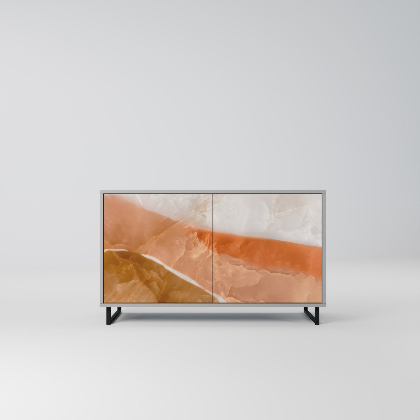 Credenza a 2 ante SANDHILLS SPLENDOUR in finitura grigia