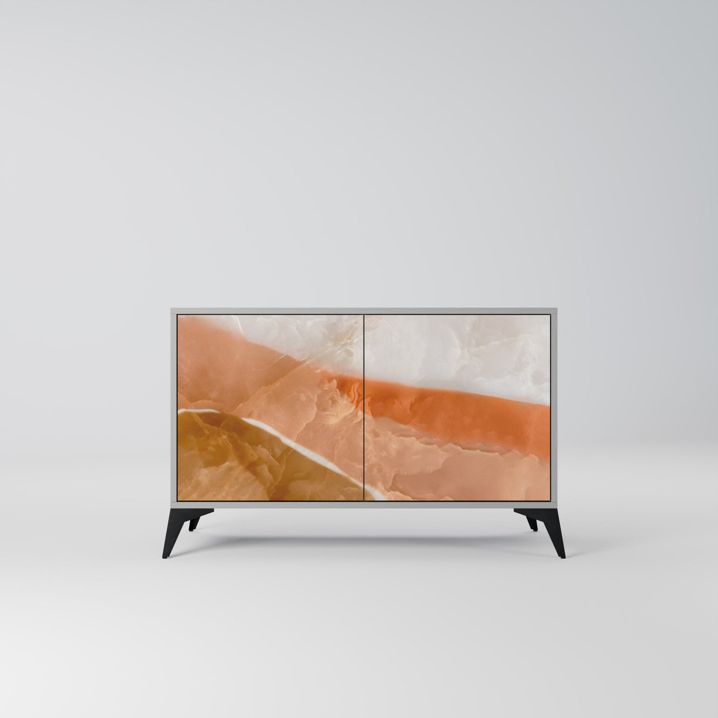 Credenza a 2 ante SANDHILLS SPLENDOUR in finitura grigia