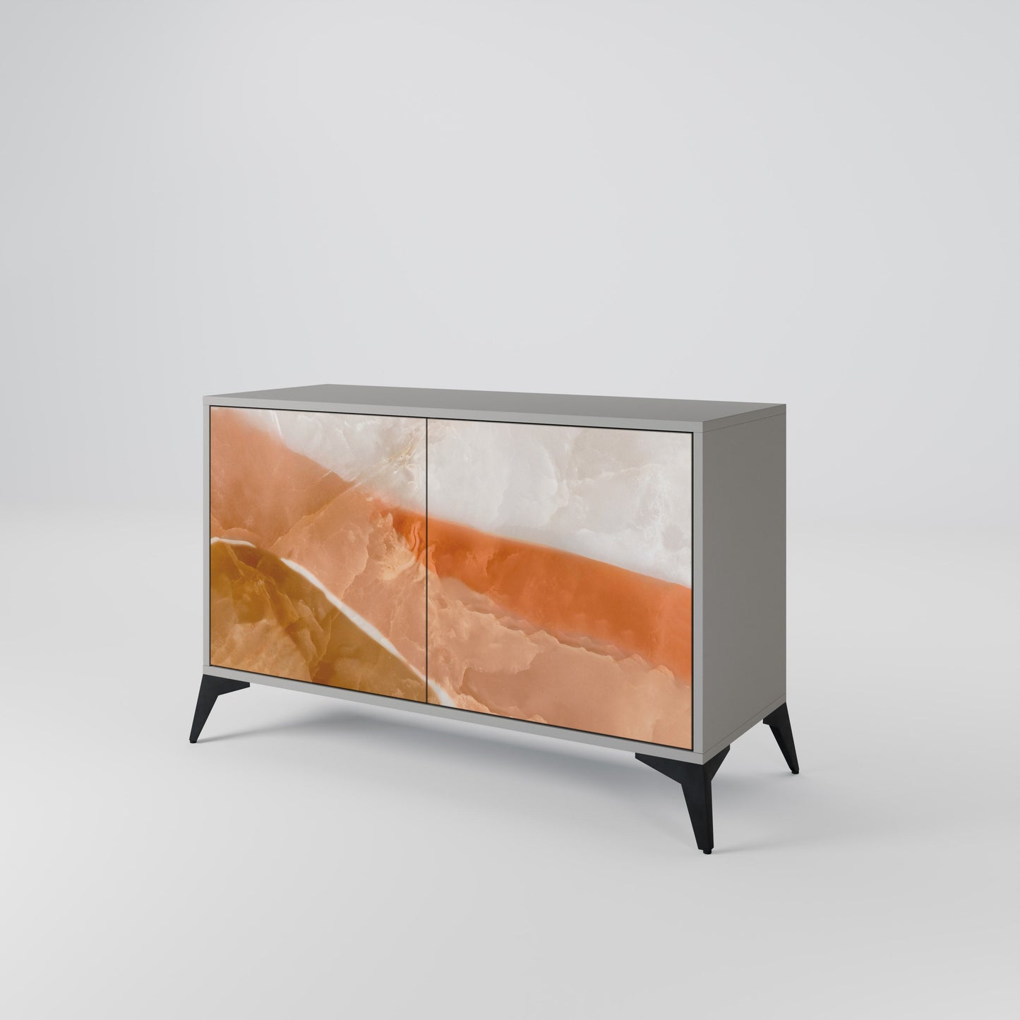 Credenza a 2 ante SANDHILLS SPLENDOUR in finitura grigia