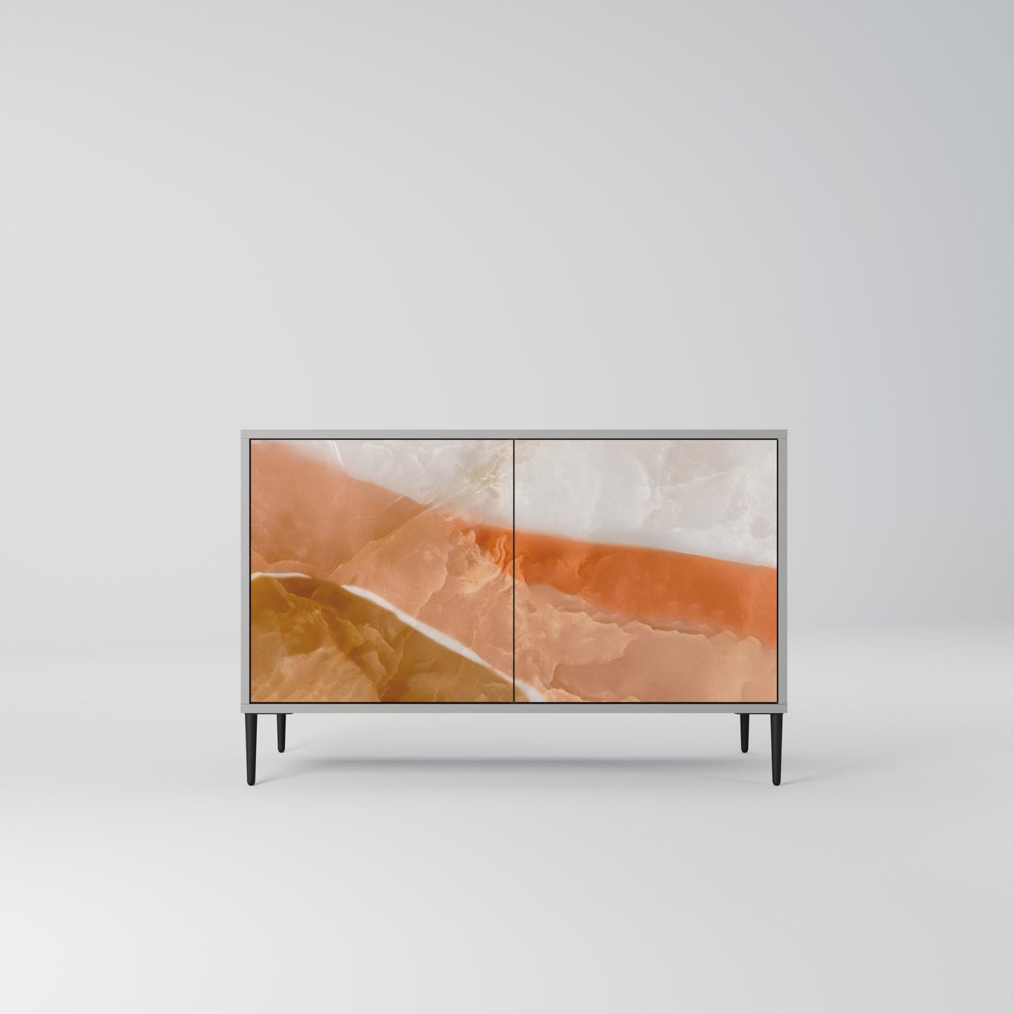 Credenza a 2 ante SANDHILLS SPLENDOUR in finitura grigia