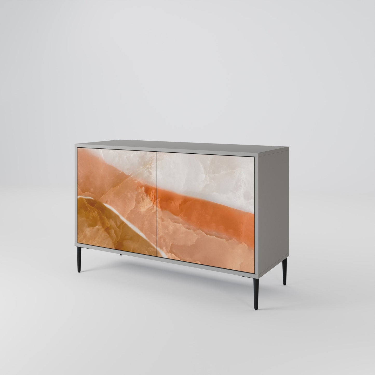 Credenza a 2 ante SANDHILLS SPLENDOUR in finitura grigia