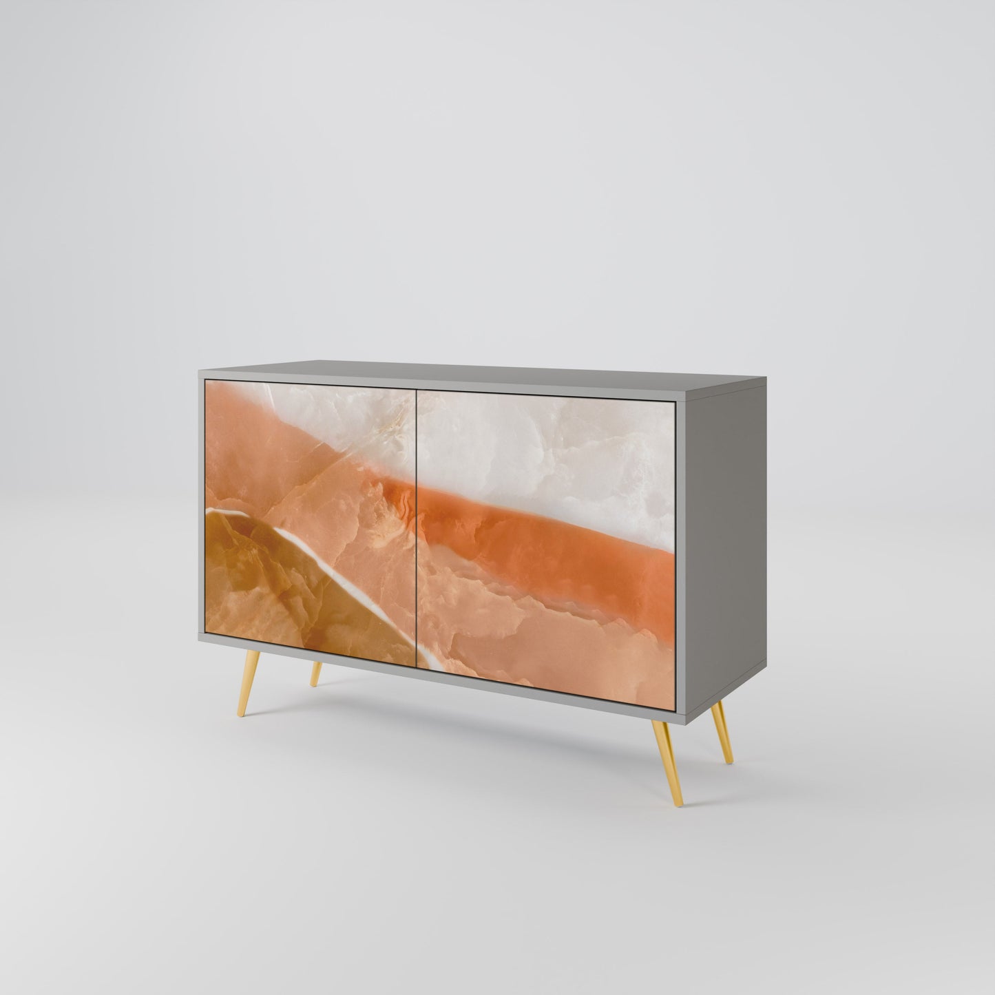 Credenza a 2 ante SANDHILLS SPLENDOUR in finitura grigia
