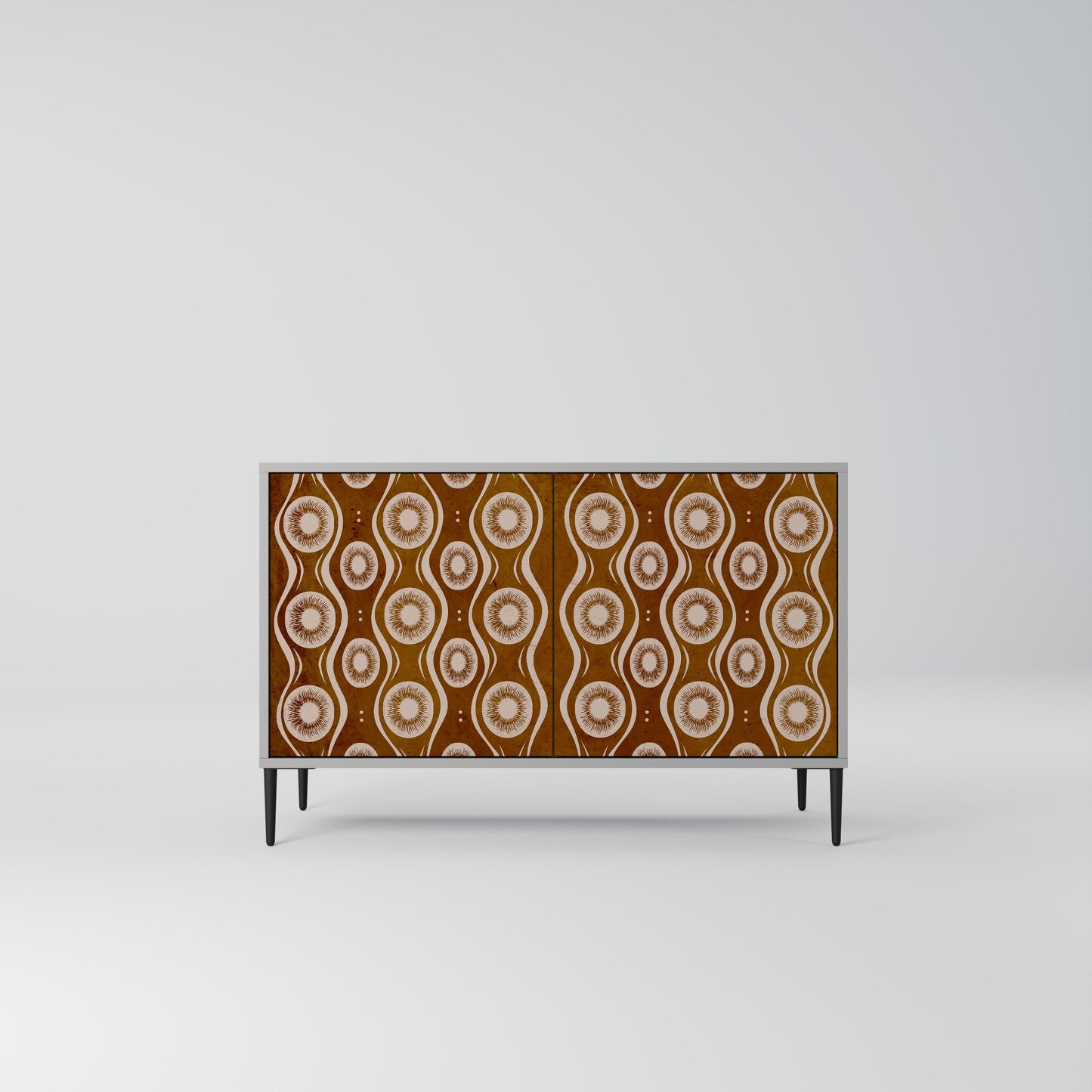 BROWN EYES 2-Door Sideboard in Grey Finish