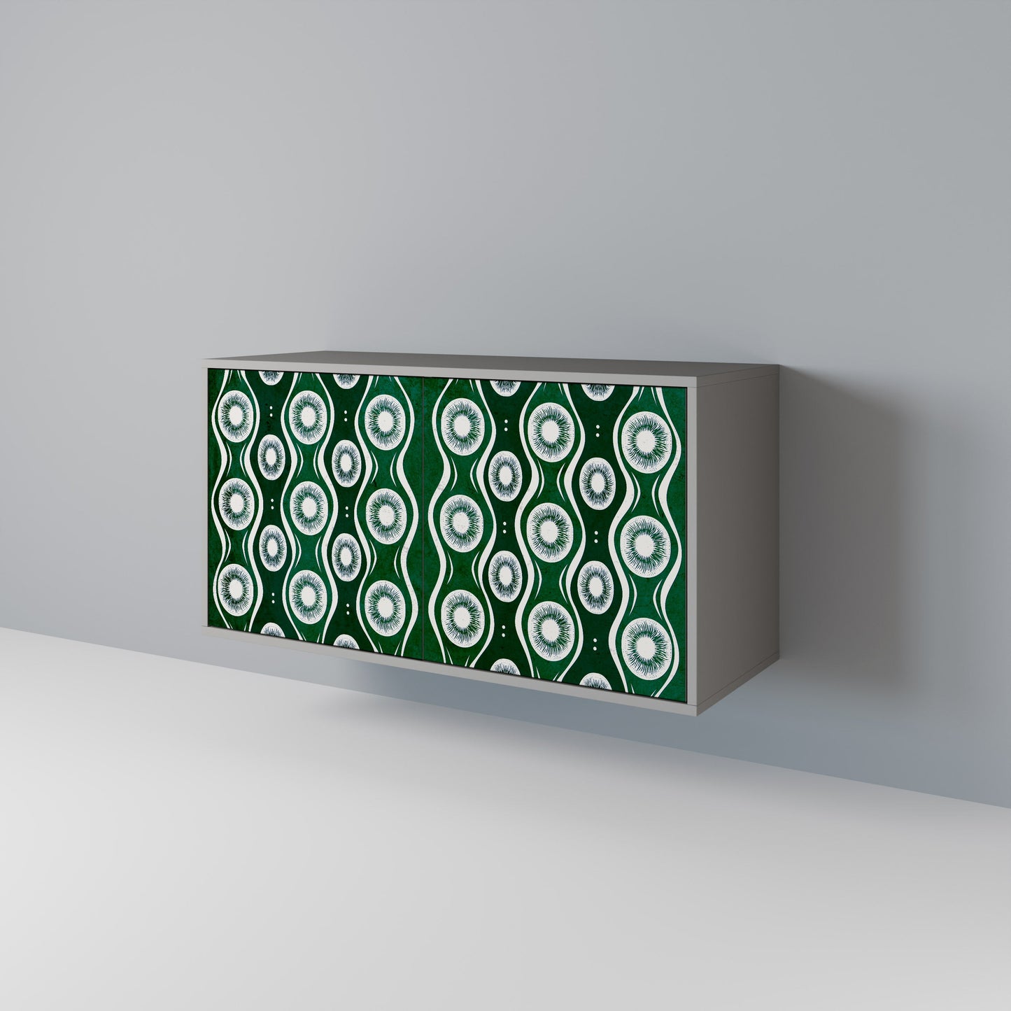 GREEN EYES 2-Door Sideboard in Grey Finish