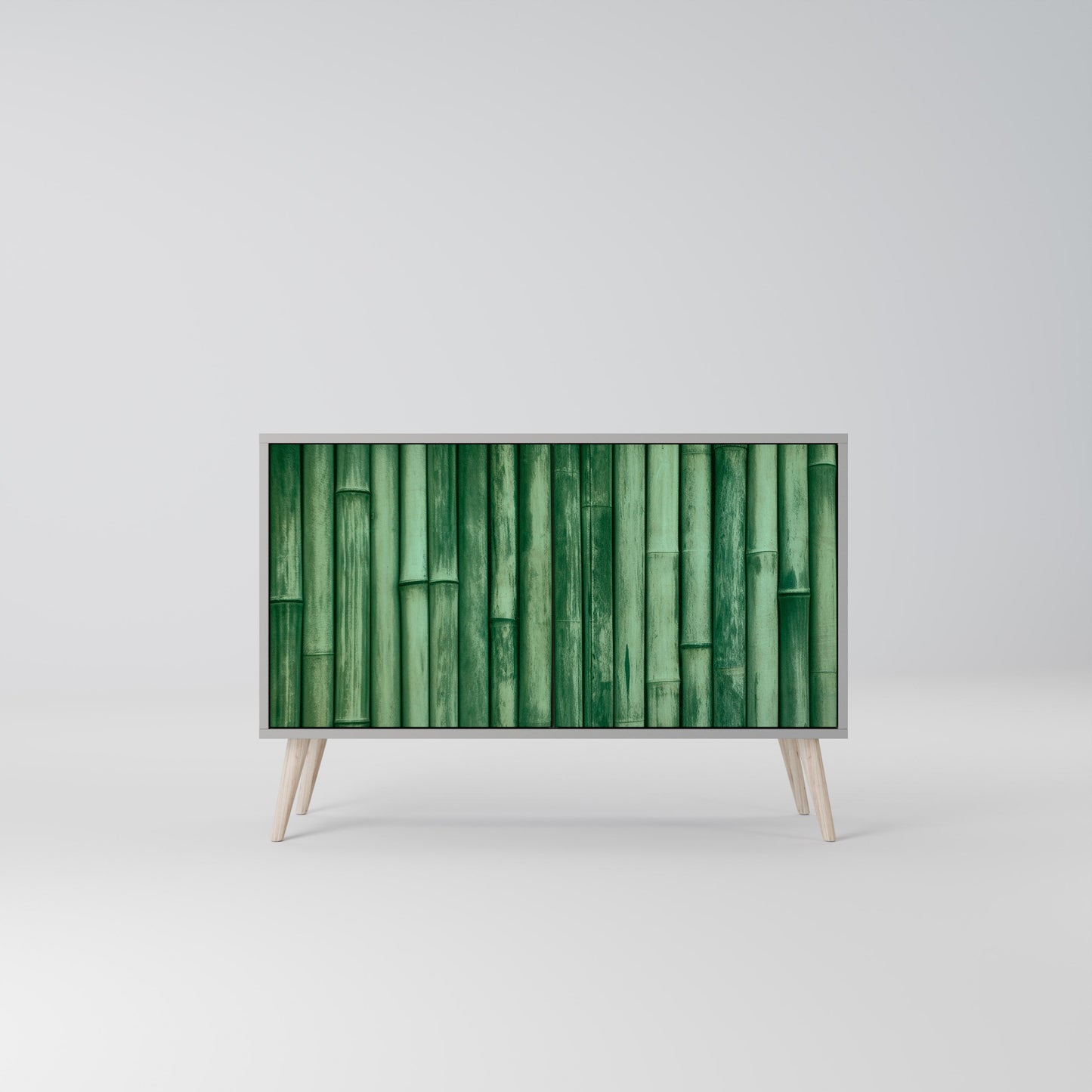 NATURAL GREEN 2-Door Sideboard in Grey Finish