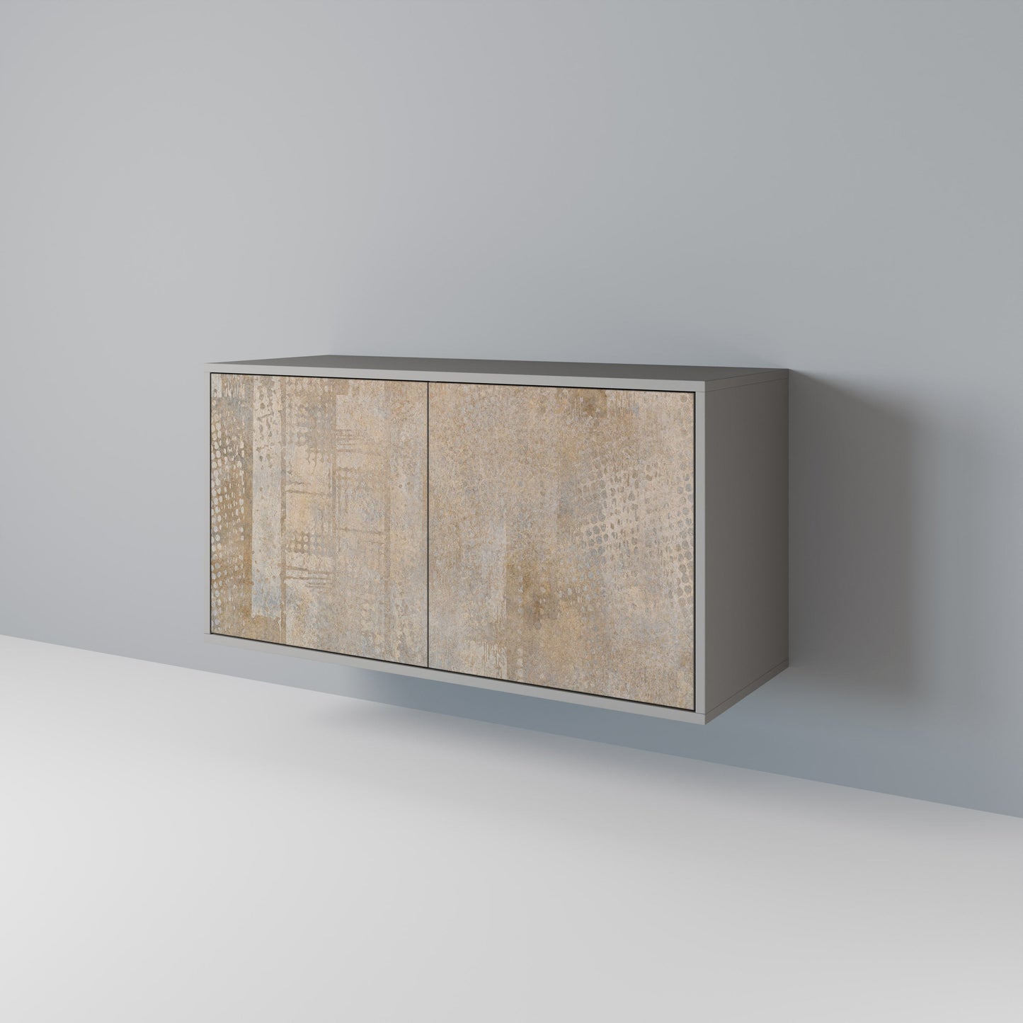 ERRORE SCHERMO Credenza a 2 ante in finitura grigia