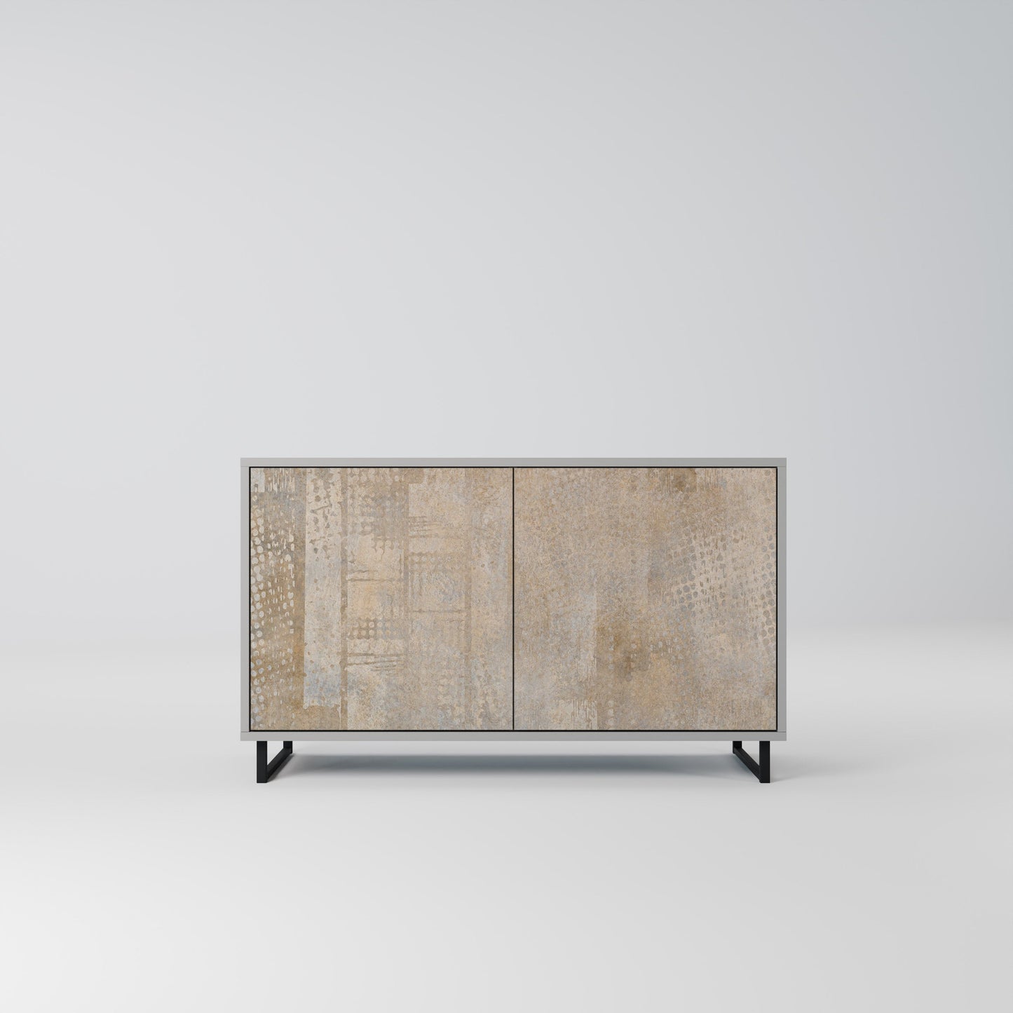 ERRORE SCHERMO Credenza a 2 ante in finitura grigia