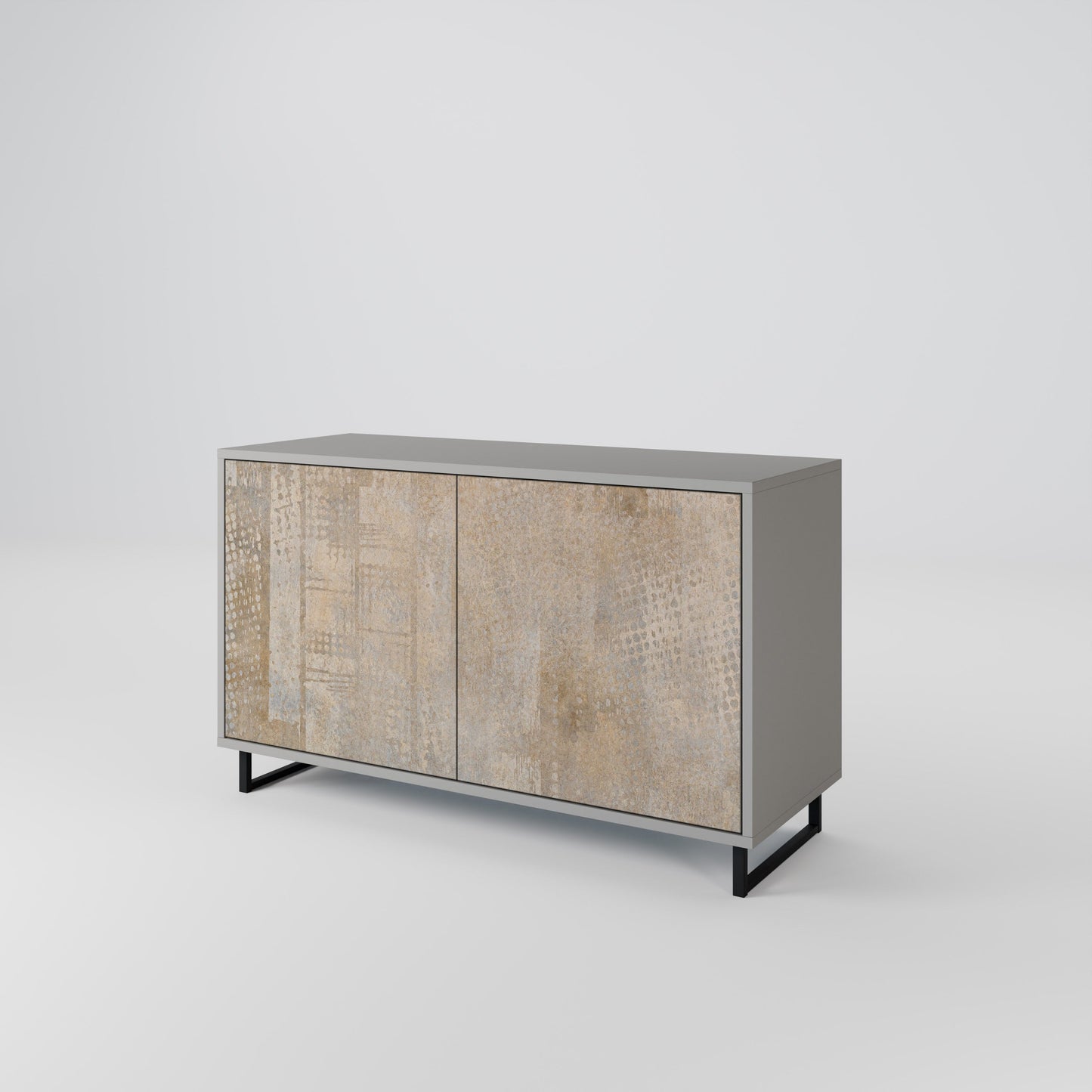 ERRORE SCHERMO Credenza a 2 ante in finitura grigia