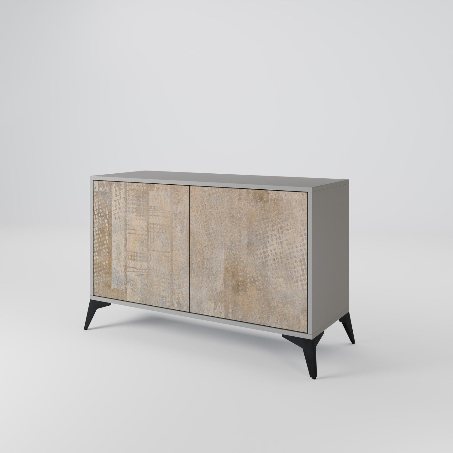 ERRORE SCHERMO Credenza a 2 ante in finitura grigia