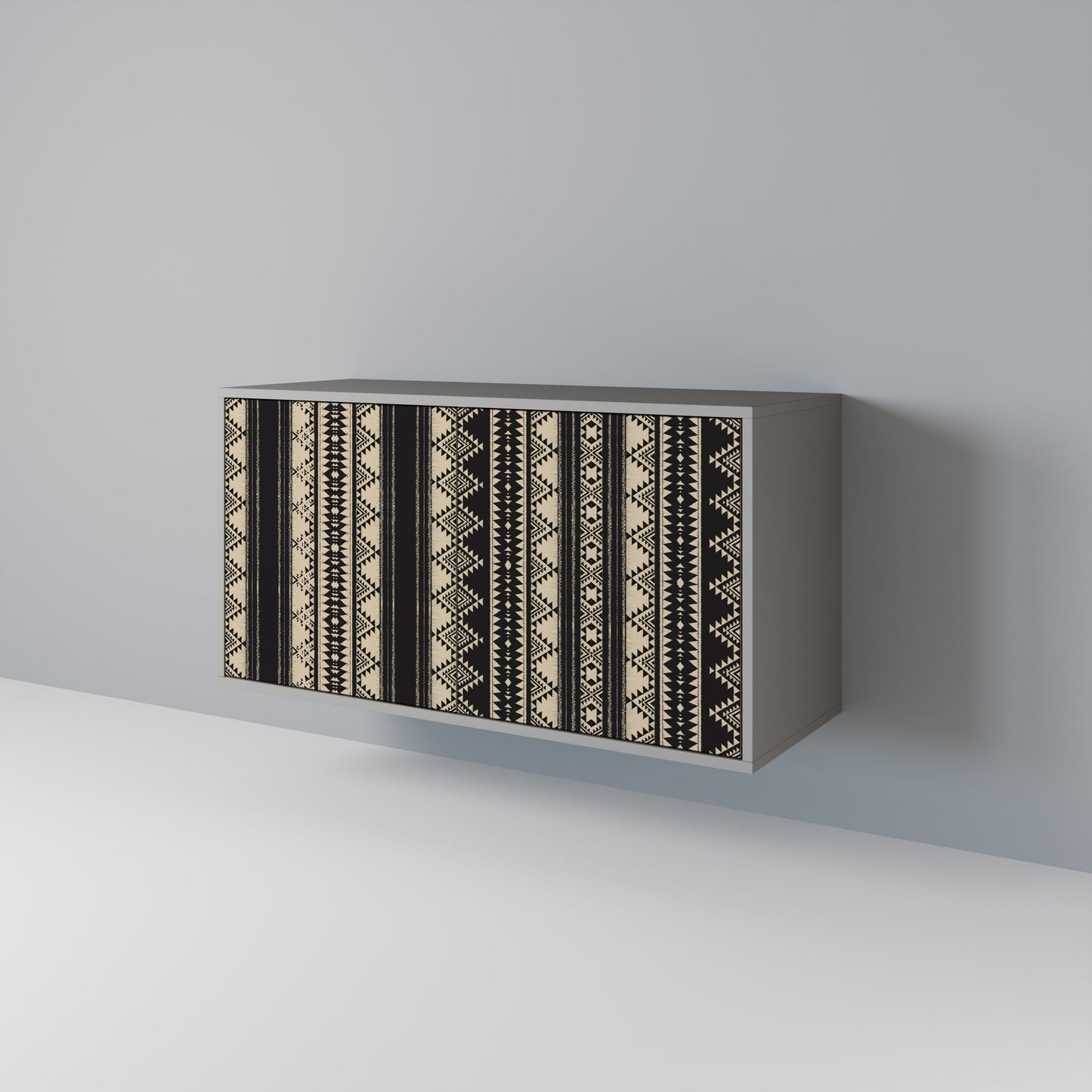 Credenza AZTEC a 2 ante in finitura grigia