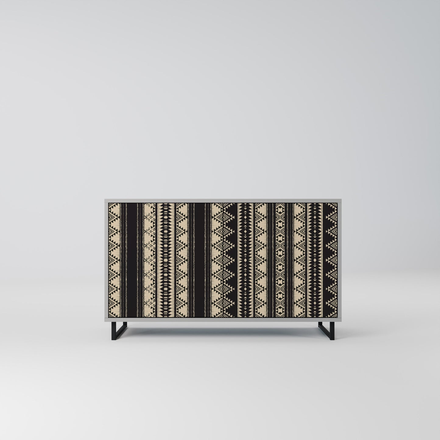 Credenza AZTEC a 2 ante in finitura grigia