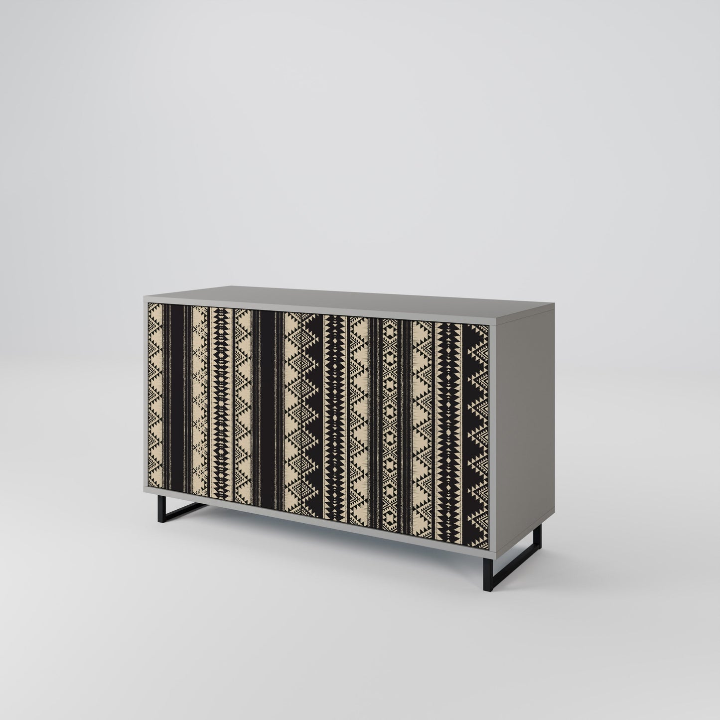 Credenza AZTEC a 2 ante in finitura grigia