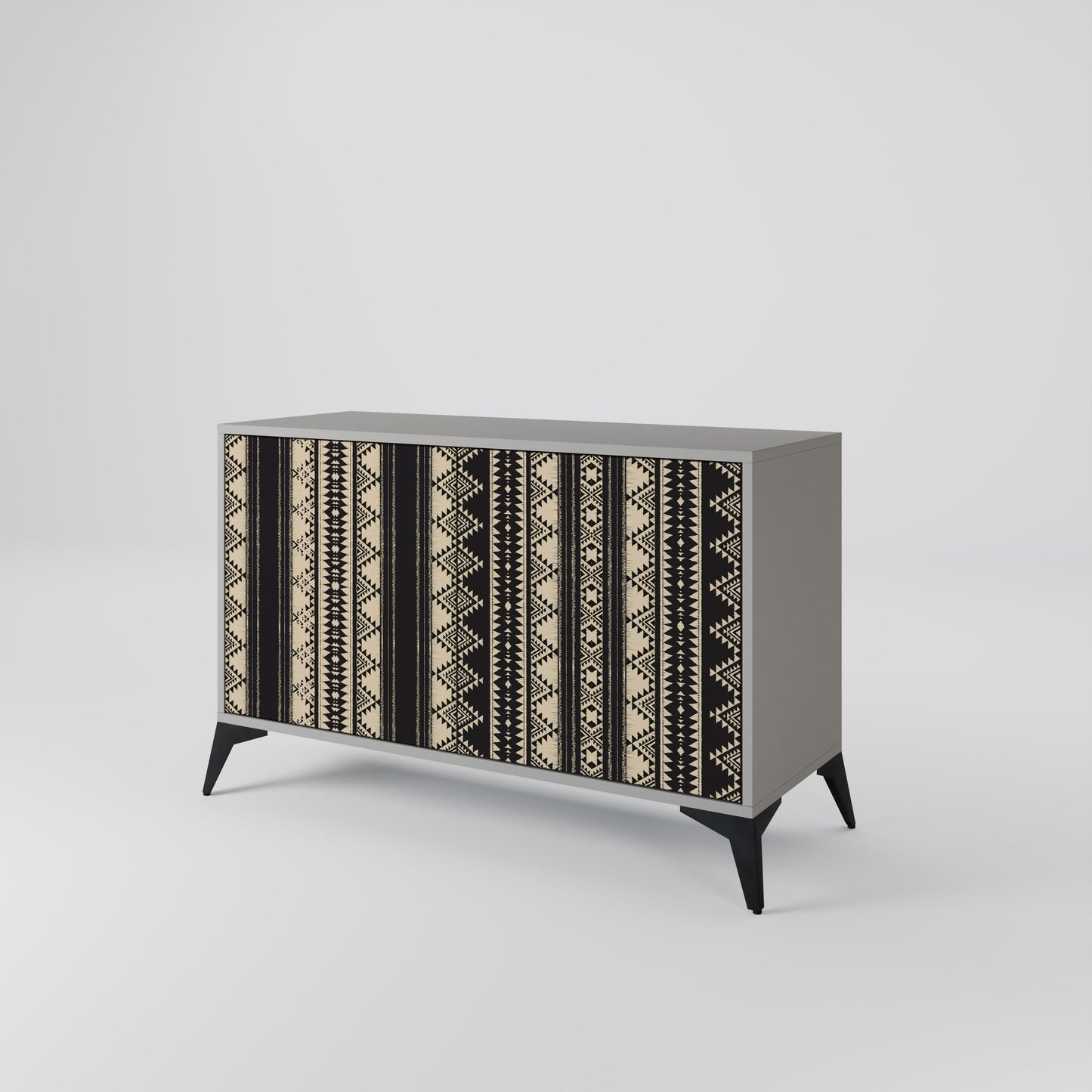 Credenza AZTEC a 2 ante in finitura grigia