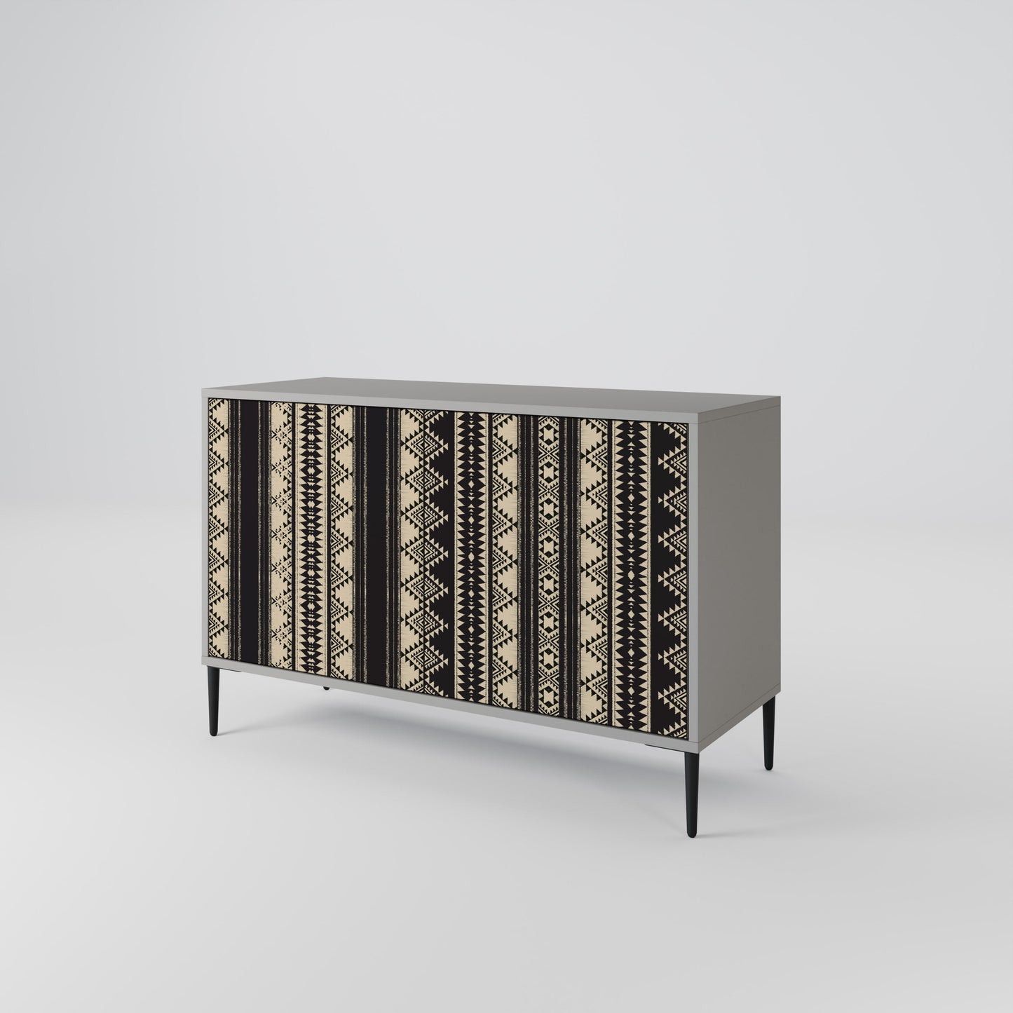 Credenza AZTEC a 2 ante in finitura grigia