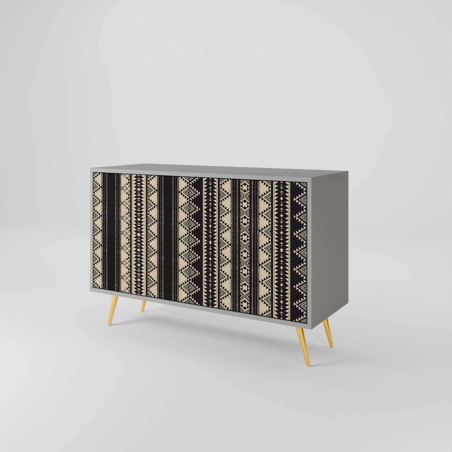 Credenza AZTEC a 2 ante in finitura grigia