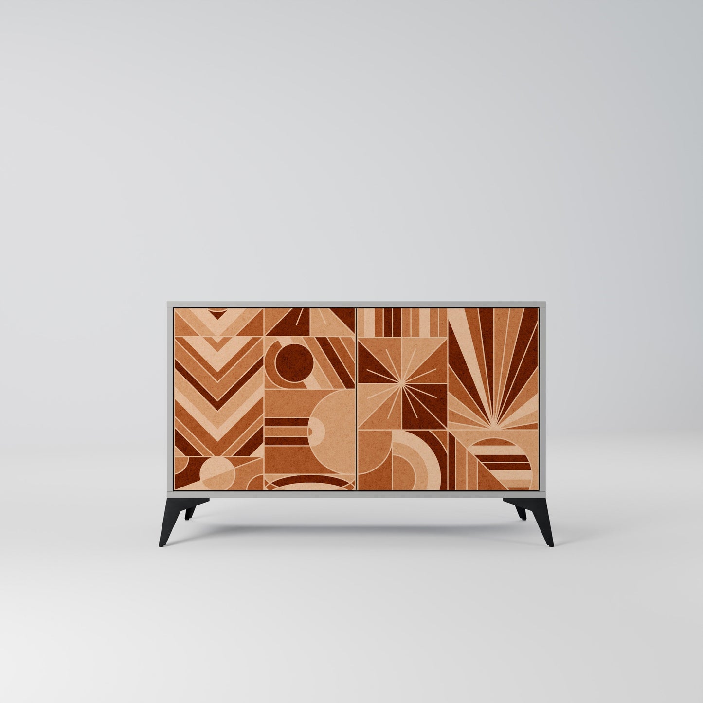 PRISM MOSAIC 2-Door Sideboard in Grey Finish
