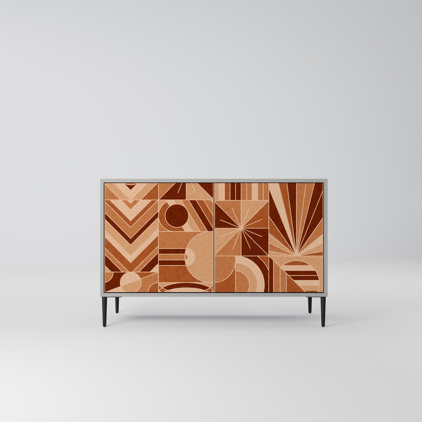 PRISM MOSAIC 2-Door Sideboard in Grey Finish