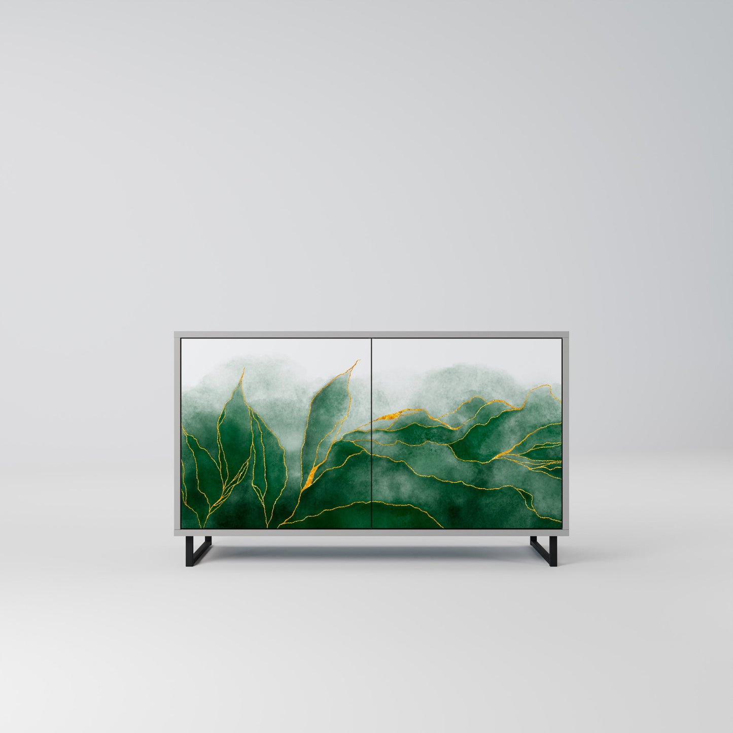 EXPENSIVE NATURE 2-Door Sideboard in Grey Finish
