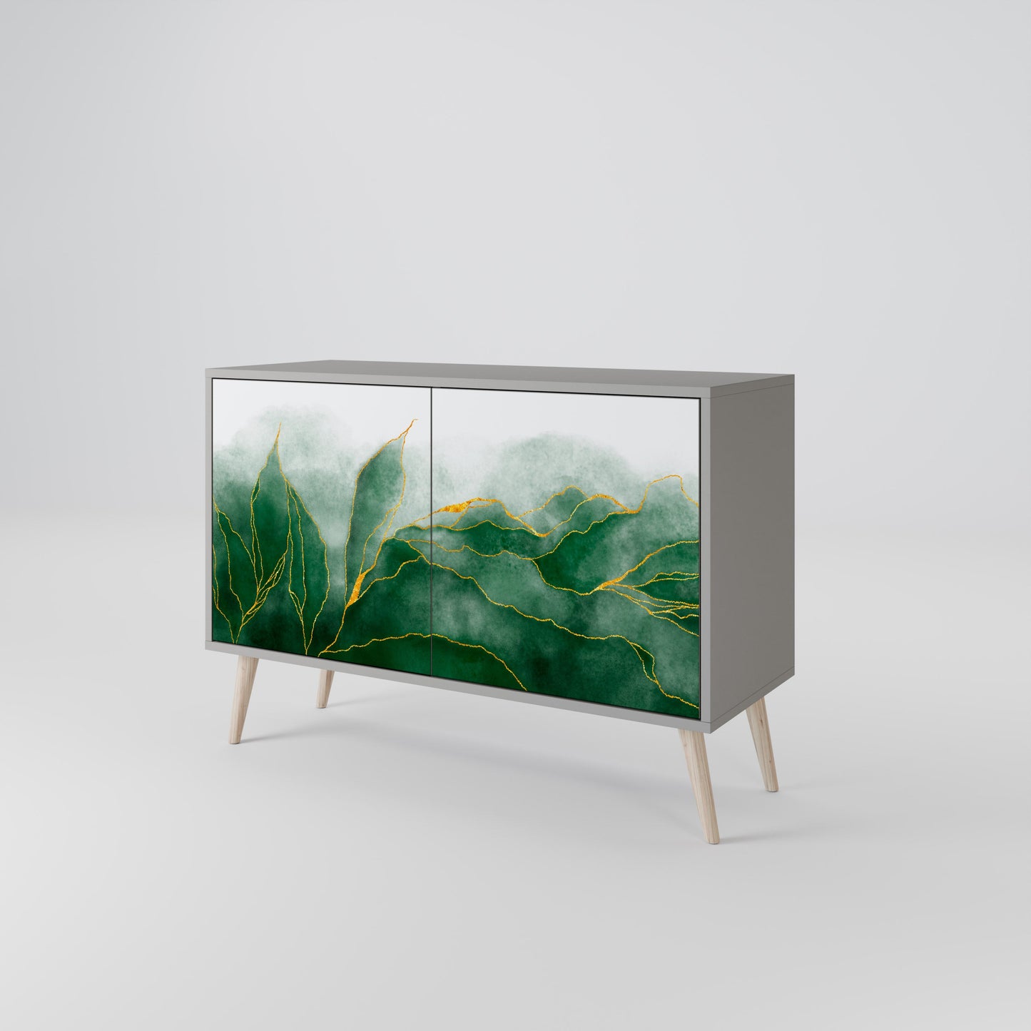 EXPENSIVE NATURE 2-Door Sideboard in Grey Finish