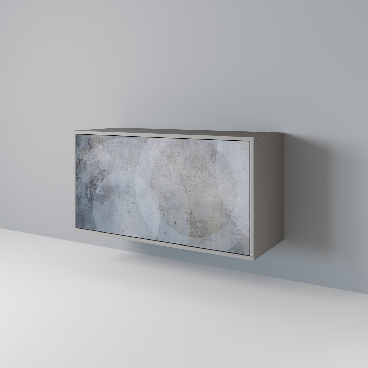 MUTED ARC 2-Door Sideboard in Grey Finish