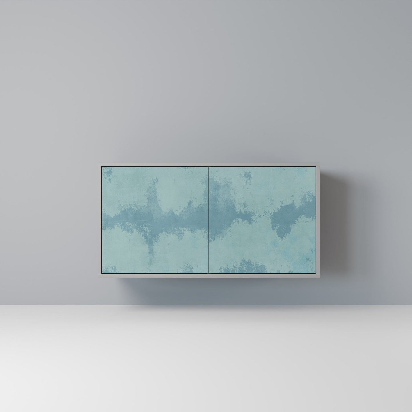 Credenza a 2 ante SKY WASH in finitura grigia