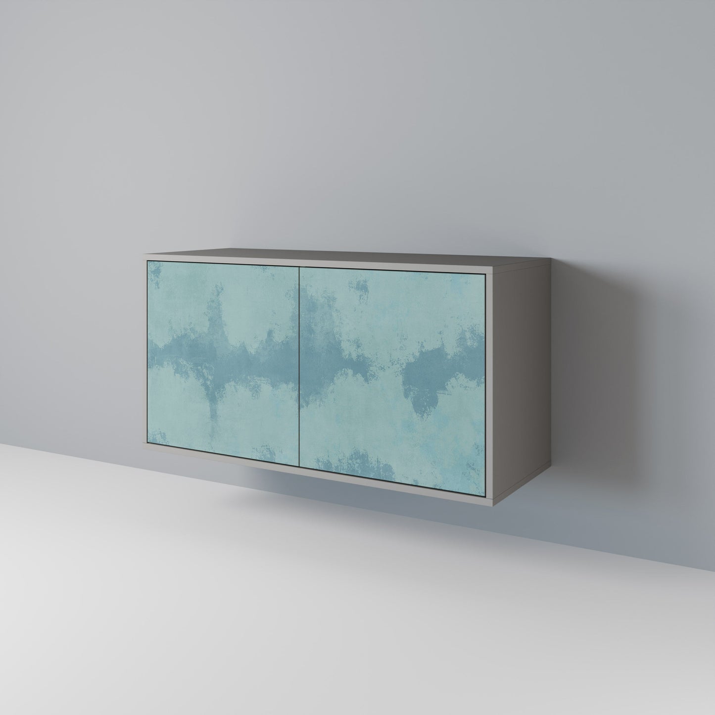 Credenza a 2 ante SKY WASH in finitura grigia