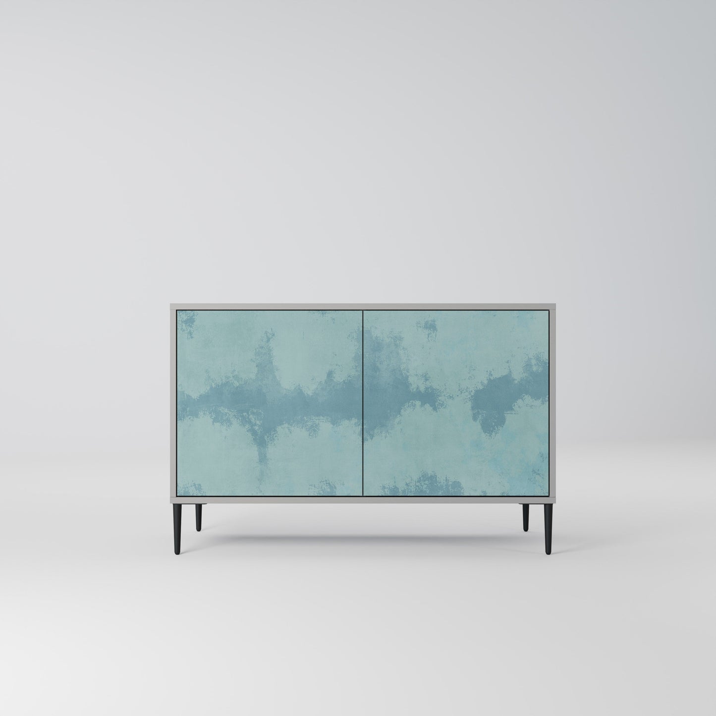 Credenza a 2 ante SKY WASH in finitura grigia