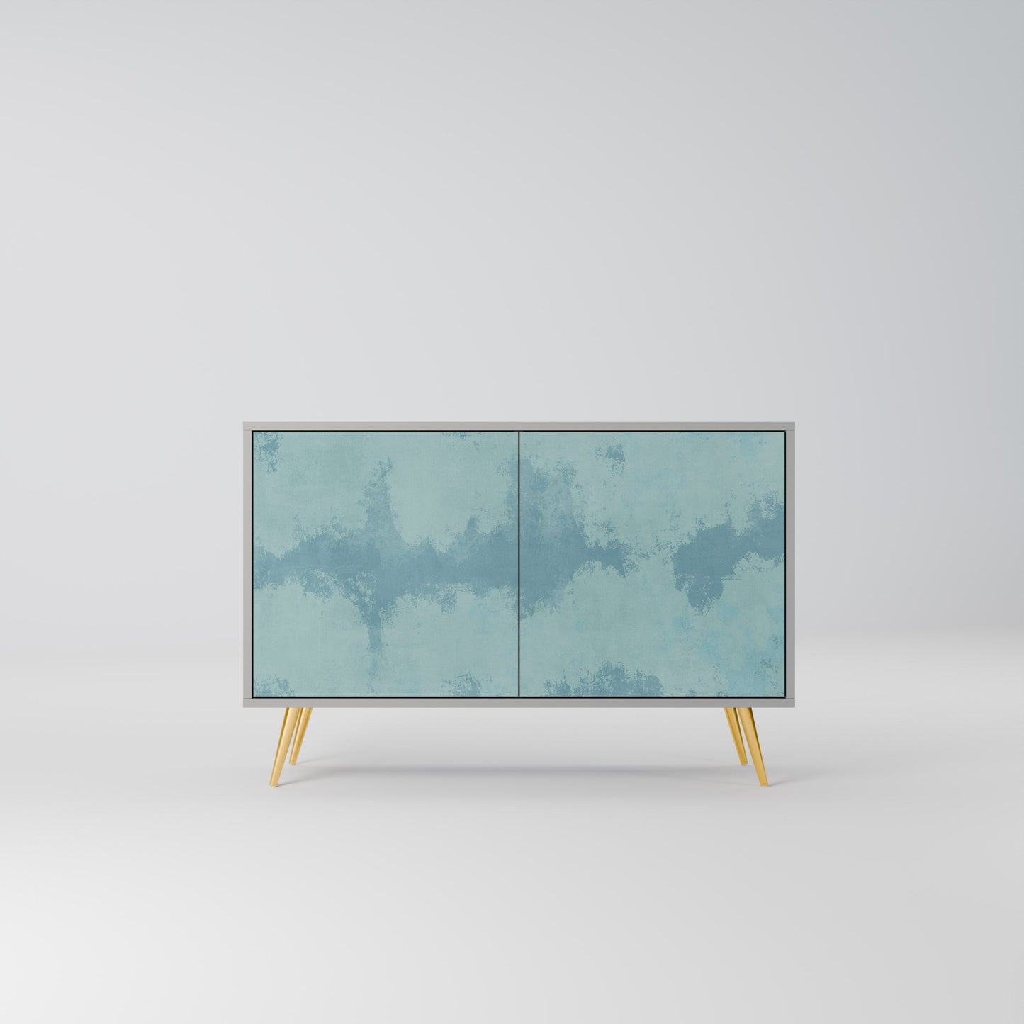 Credenza a 2 ante SKY WASH in finitura grigia