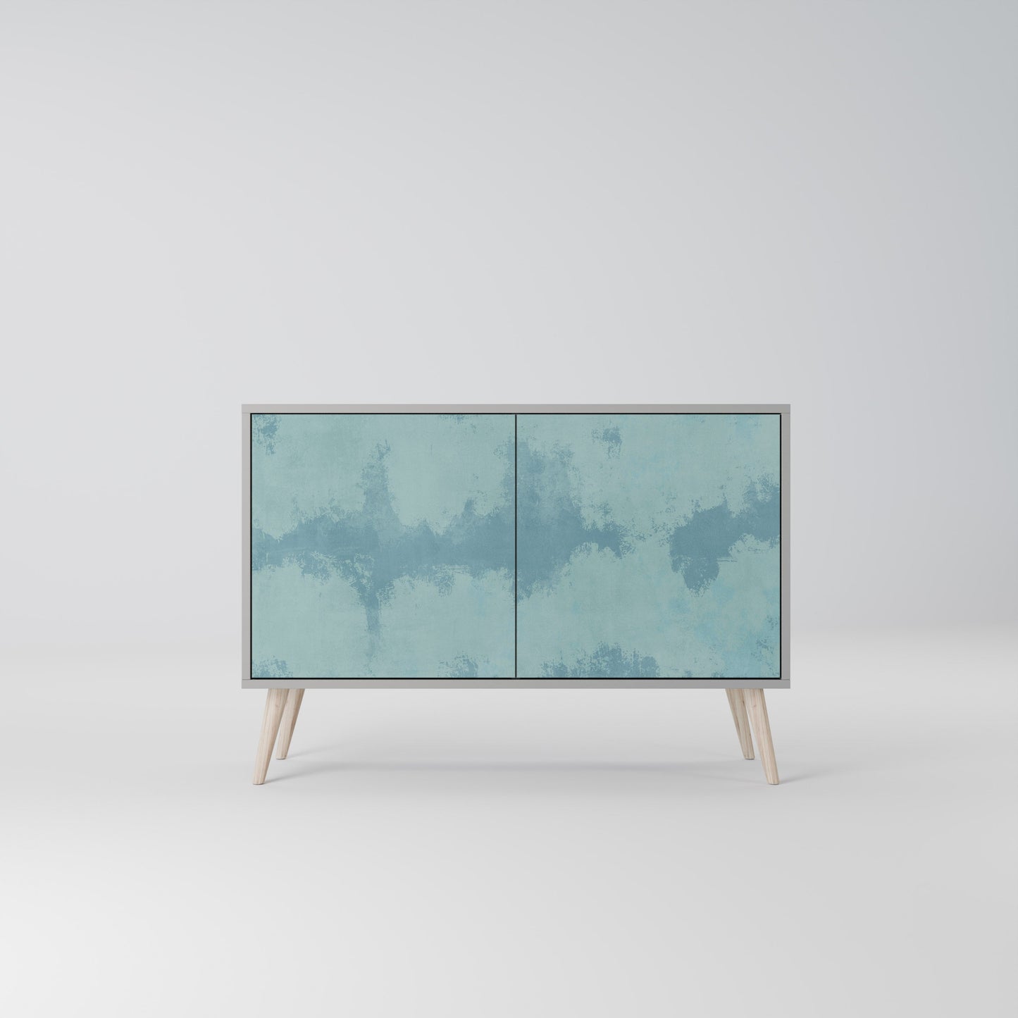 Credenza a 2 ante SKY WASH in finitura grigia