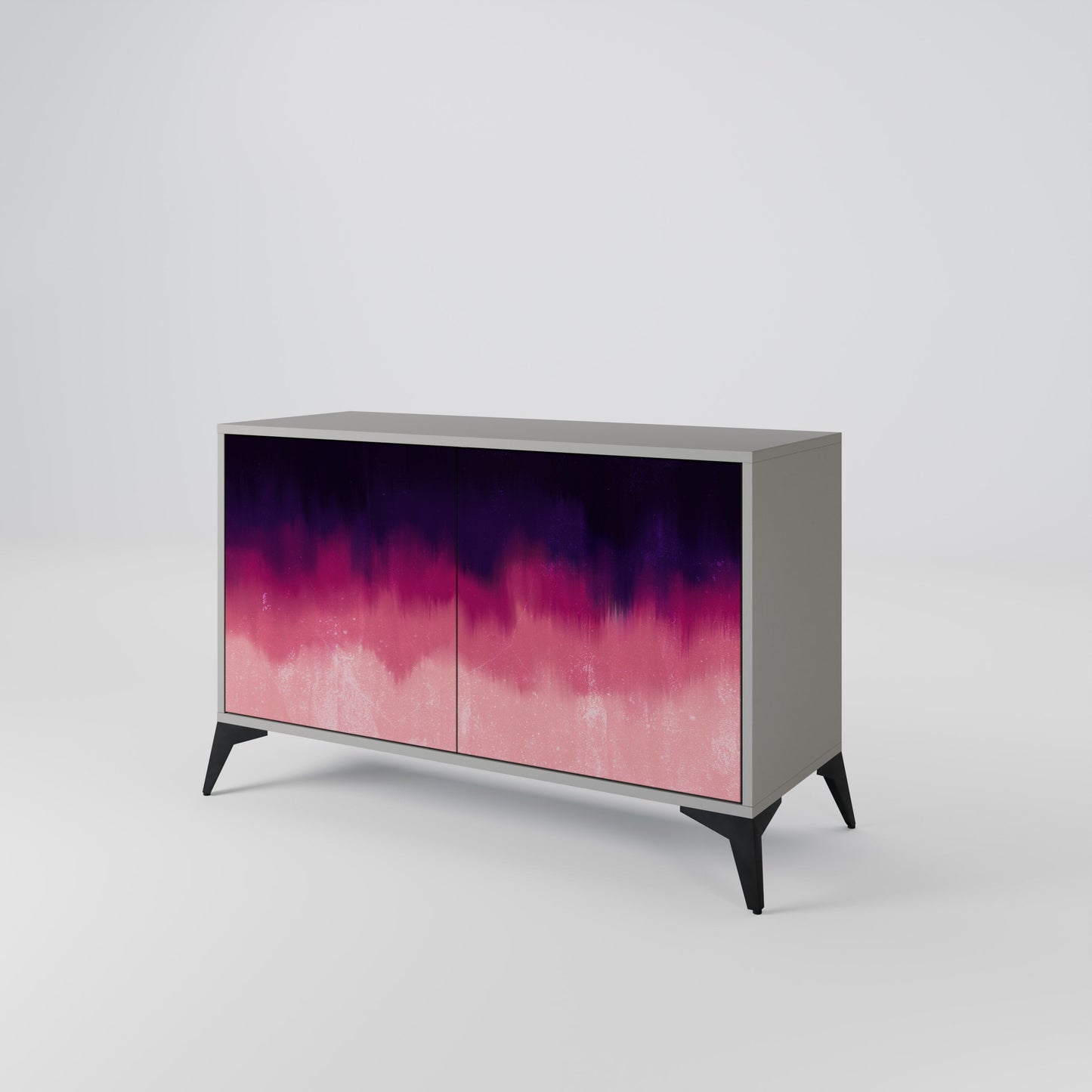 Credenza AURORA BOREALIS a 2 ante in finitura grigia