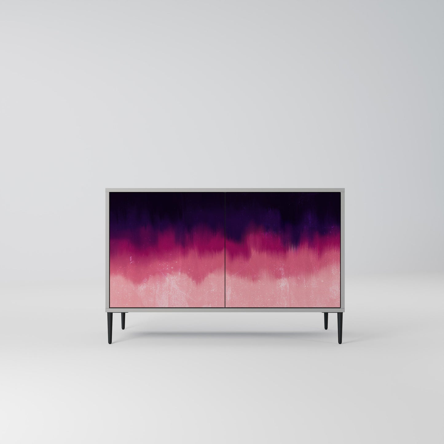 Credenza AURORA BOREALIS a 2 ante in finitura grigia
